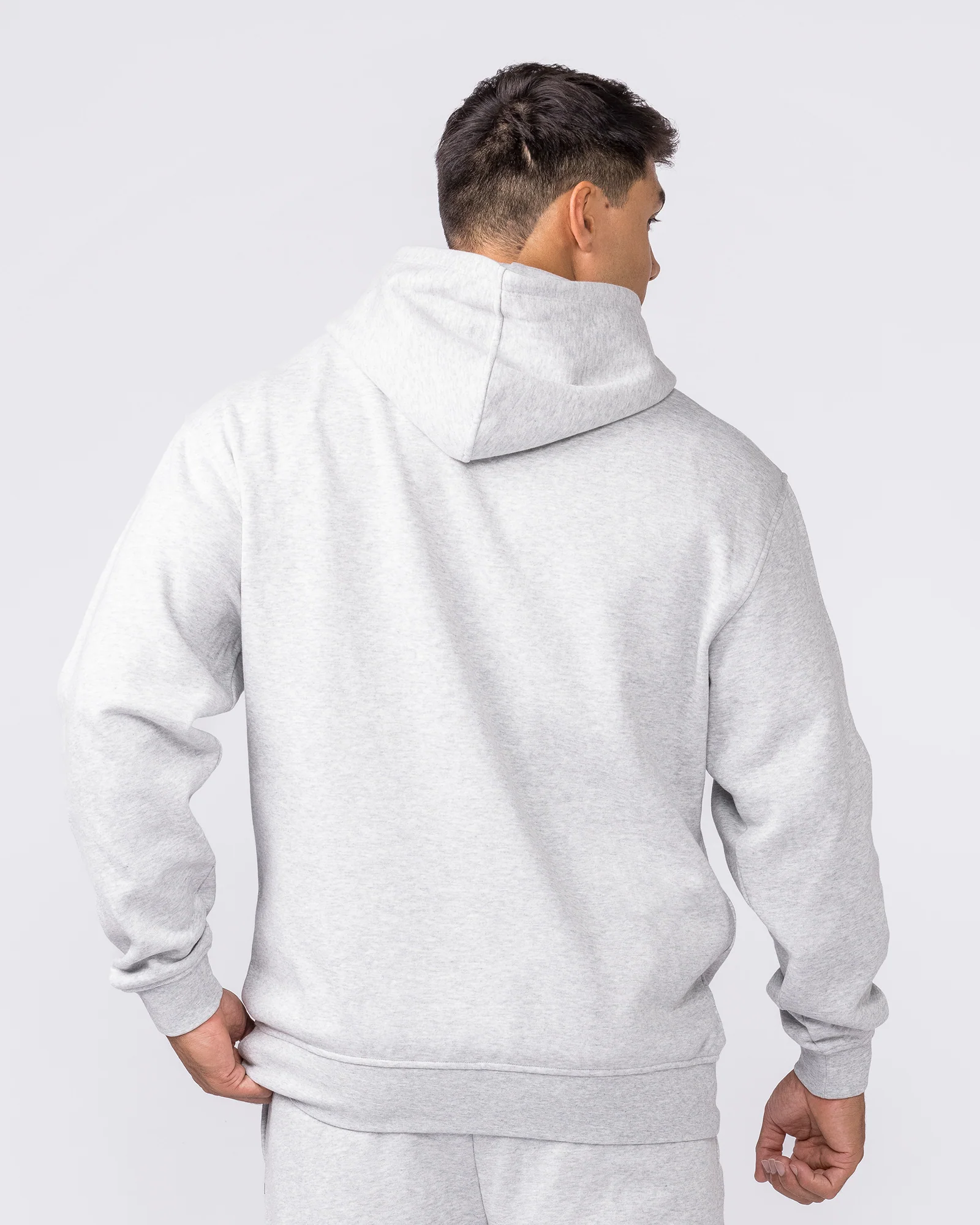 Essential Hoodie - Grey Marl - Image 5
