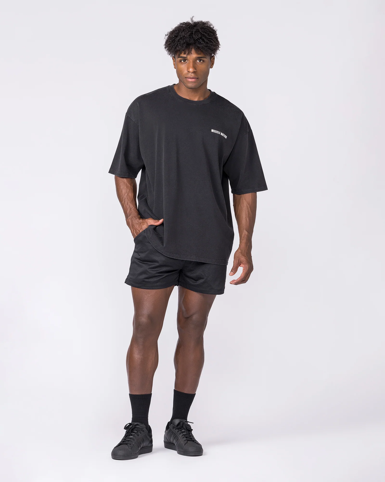 Essential Oversized Vintage Tee - Washed Black - Image 6