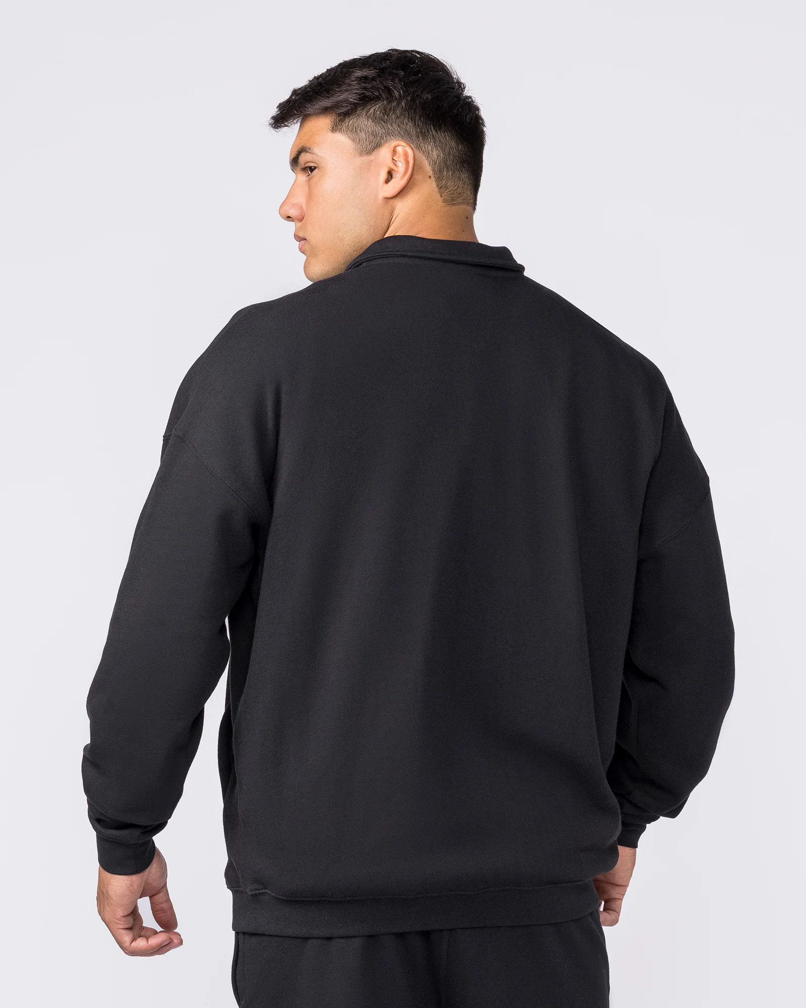 Essential Quarter Zip - Black - Image 2