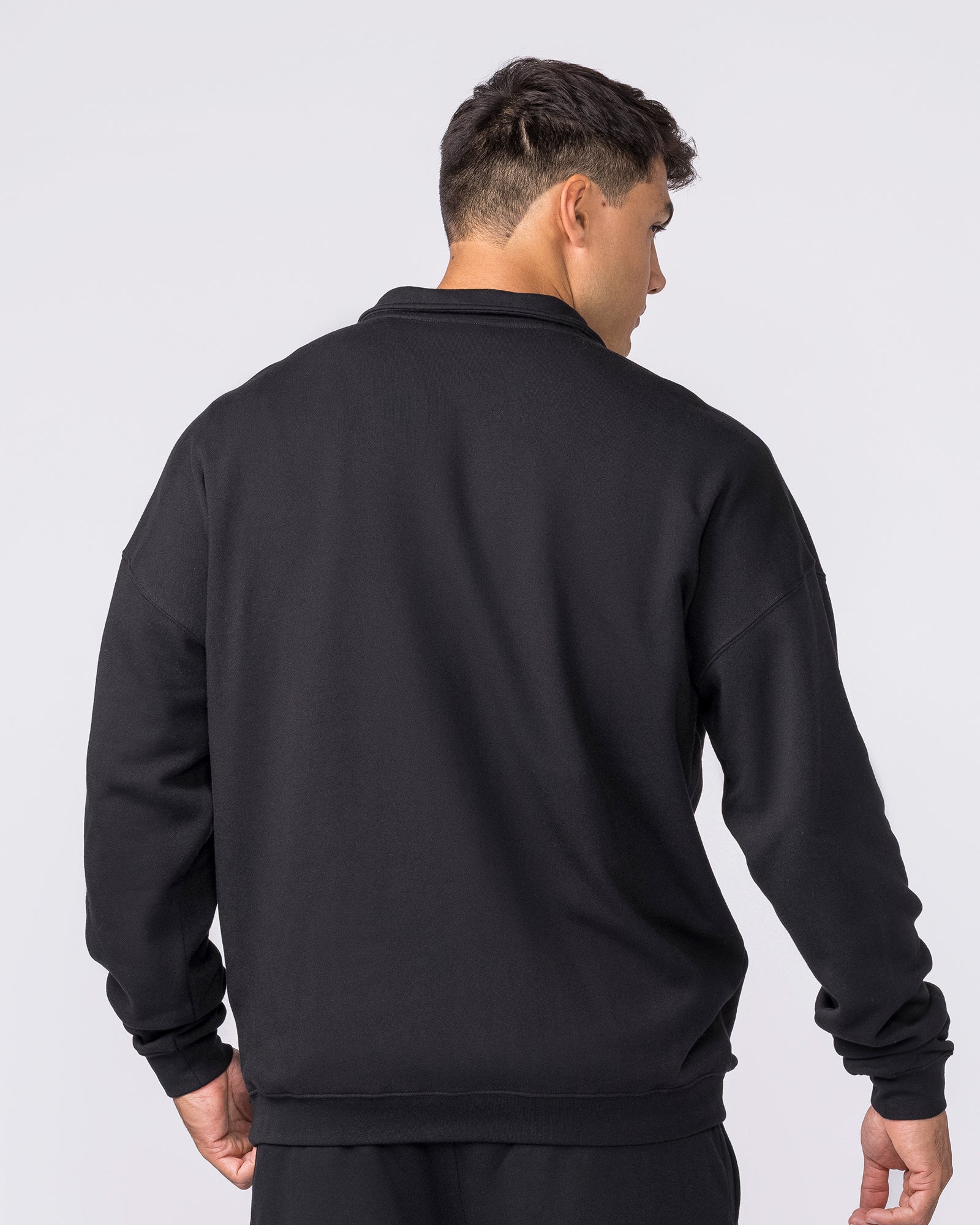Essential Quarter Zip - Black - Image 5