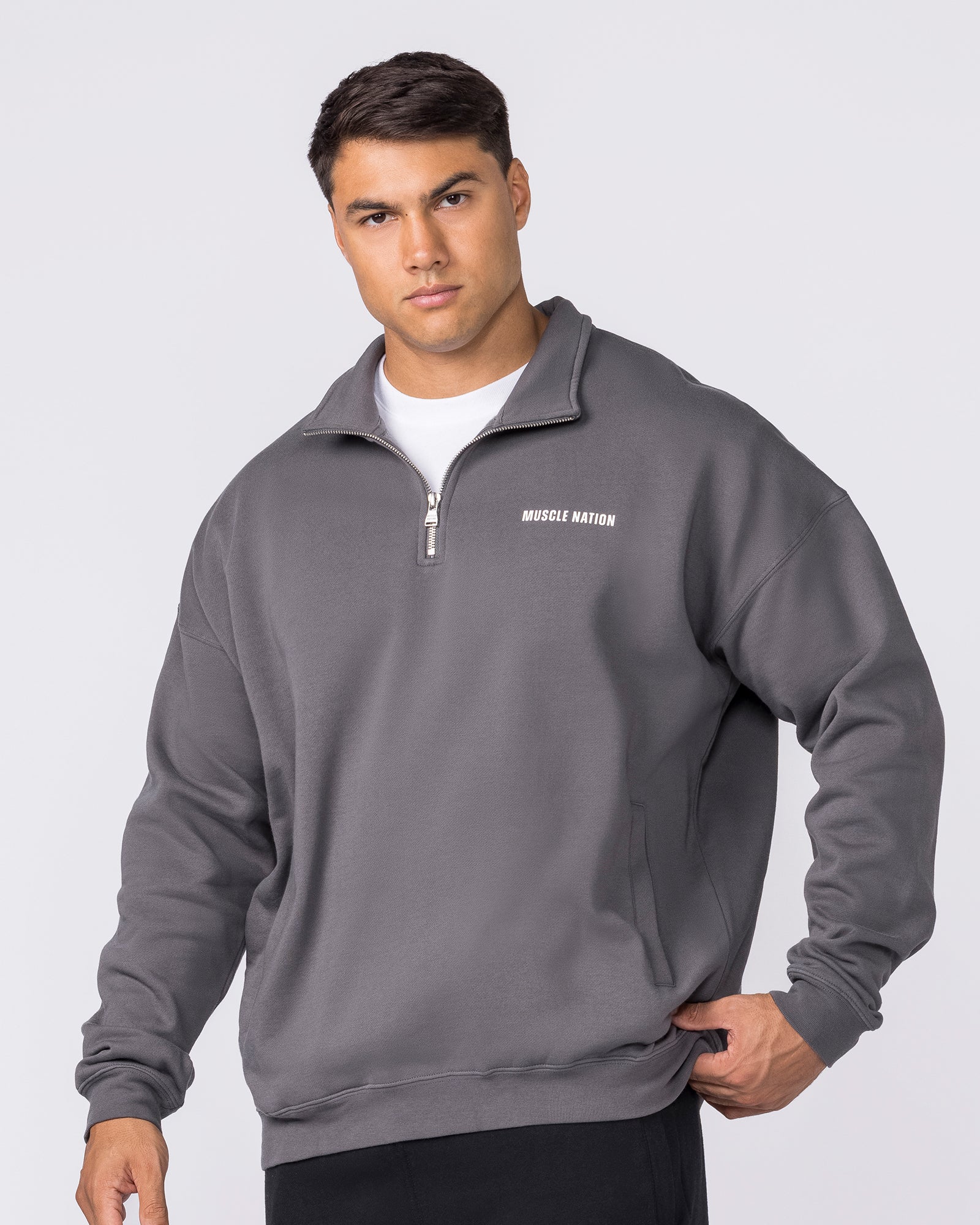 Essential Quarter Zip - Tornado - Image 3