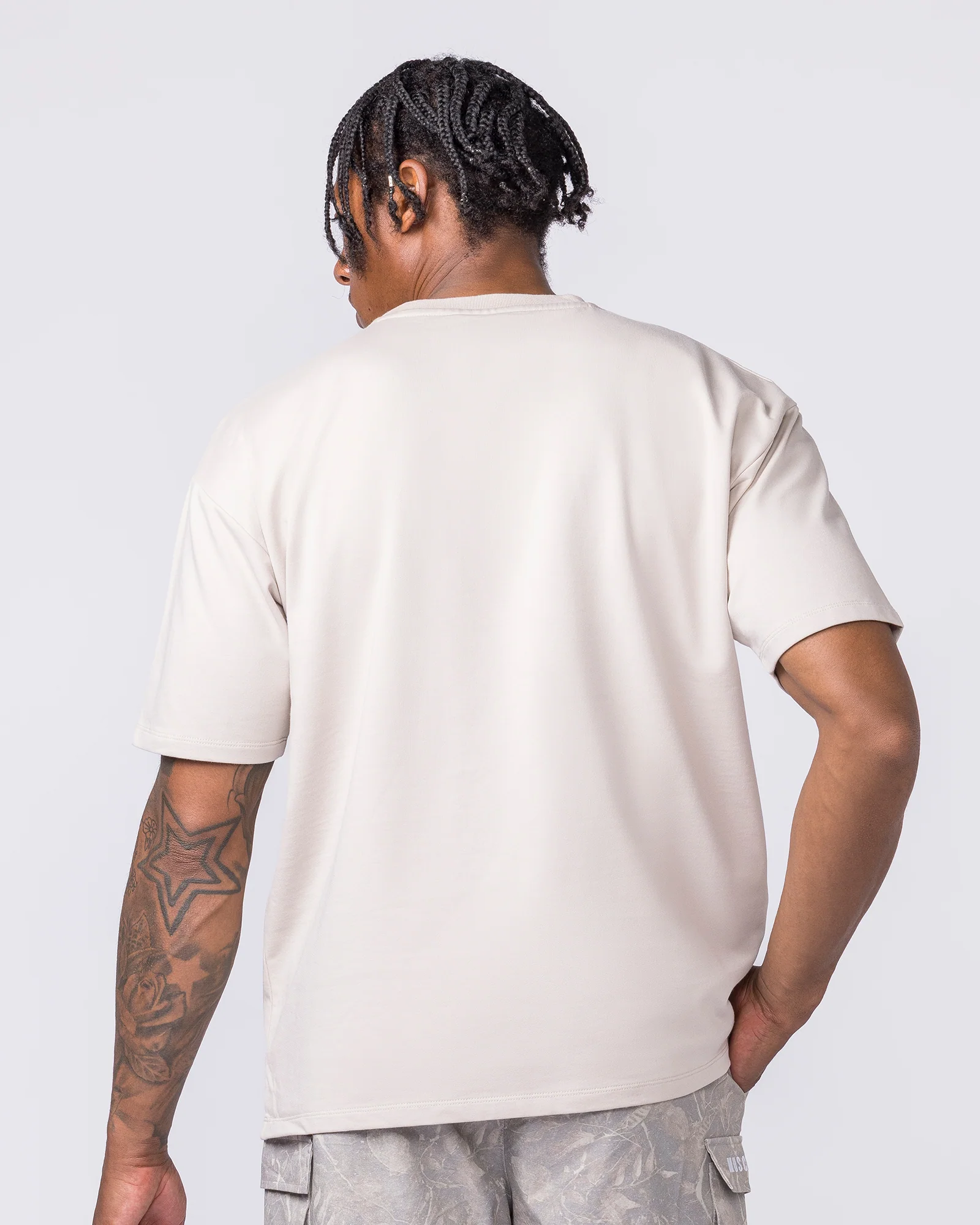 Essential Regular Fit Tee - Cream - Image 4