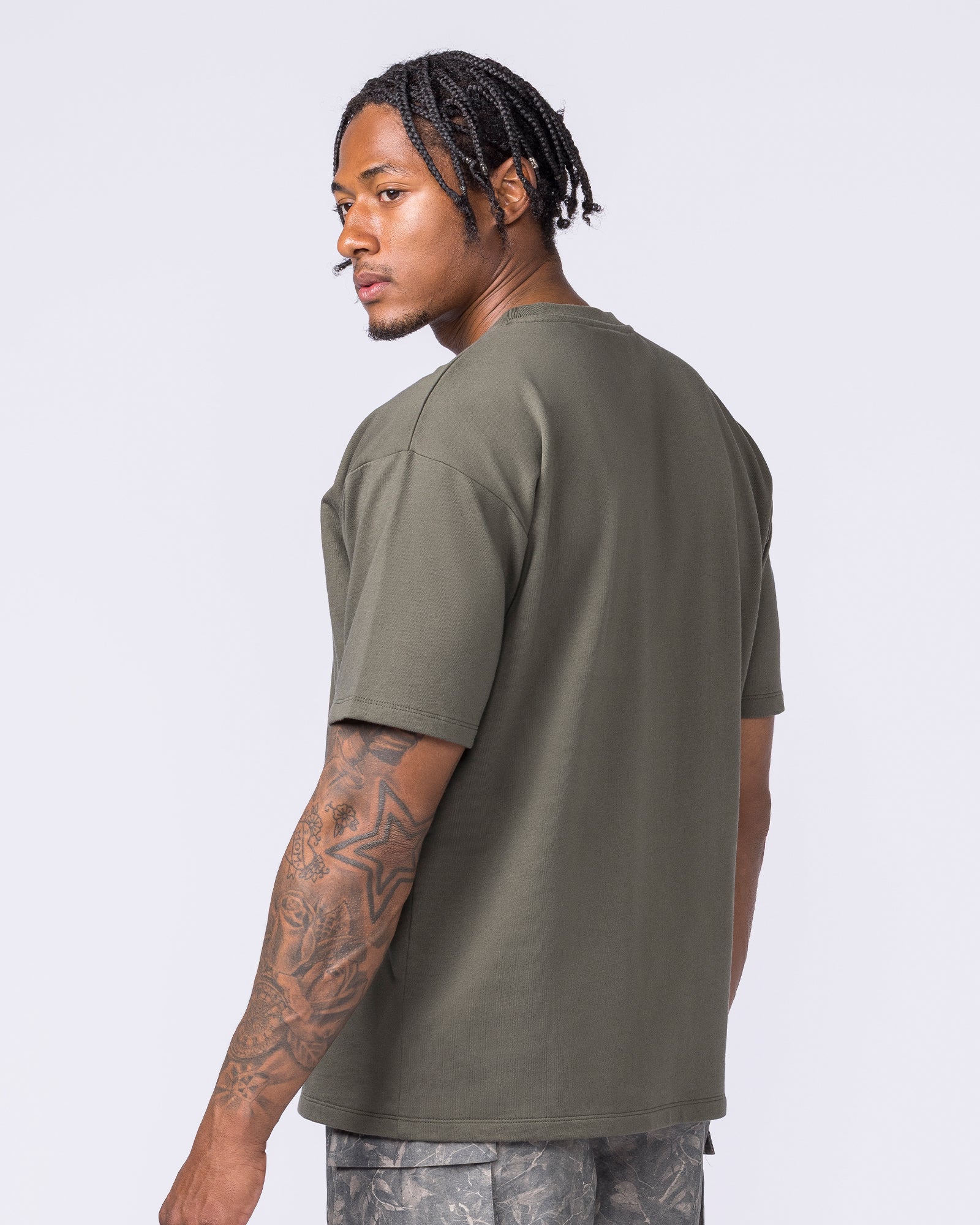 Essential Regular Fit Tee - Dark Khaki - Image 2