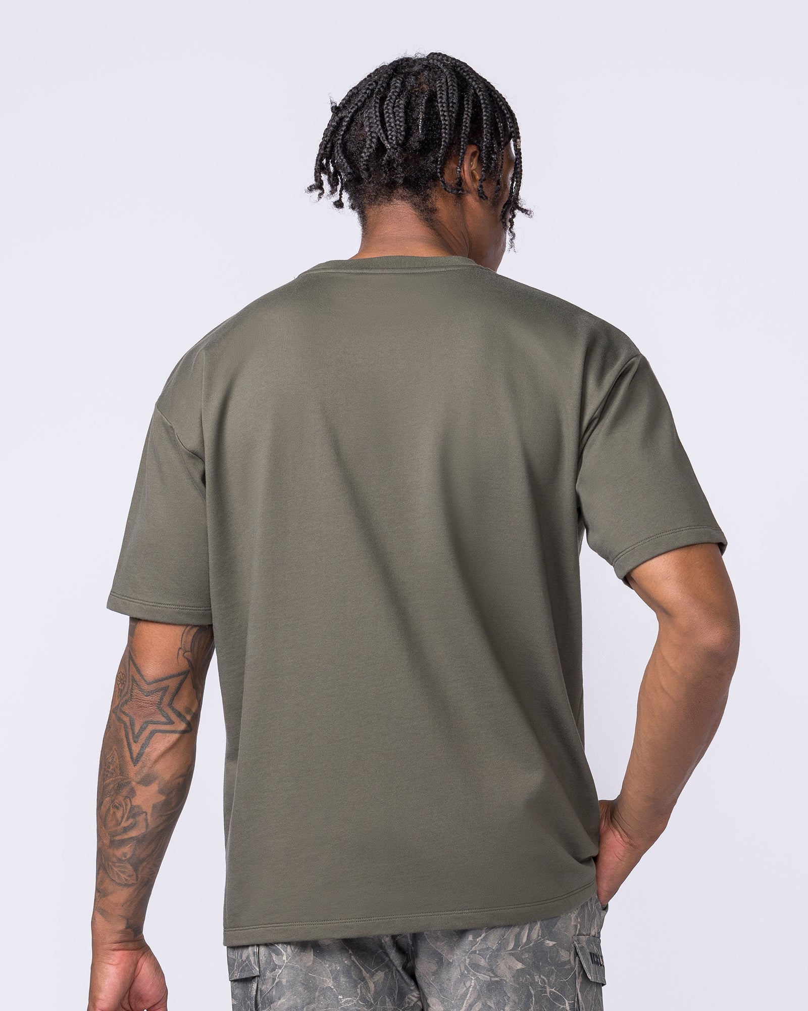 Essential Regular Fit Tee - Dark Khaki - Image 5
