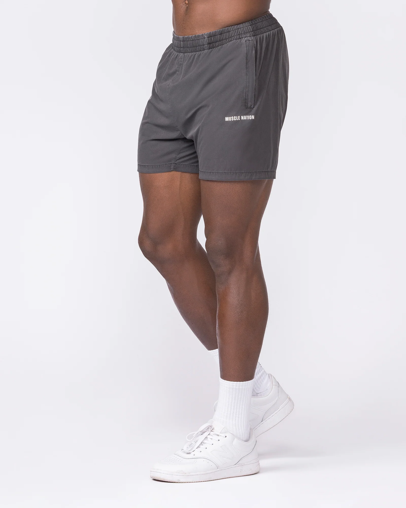 Essential Vintage 3.5" Active Shorts - Washed Black - Image 4
