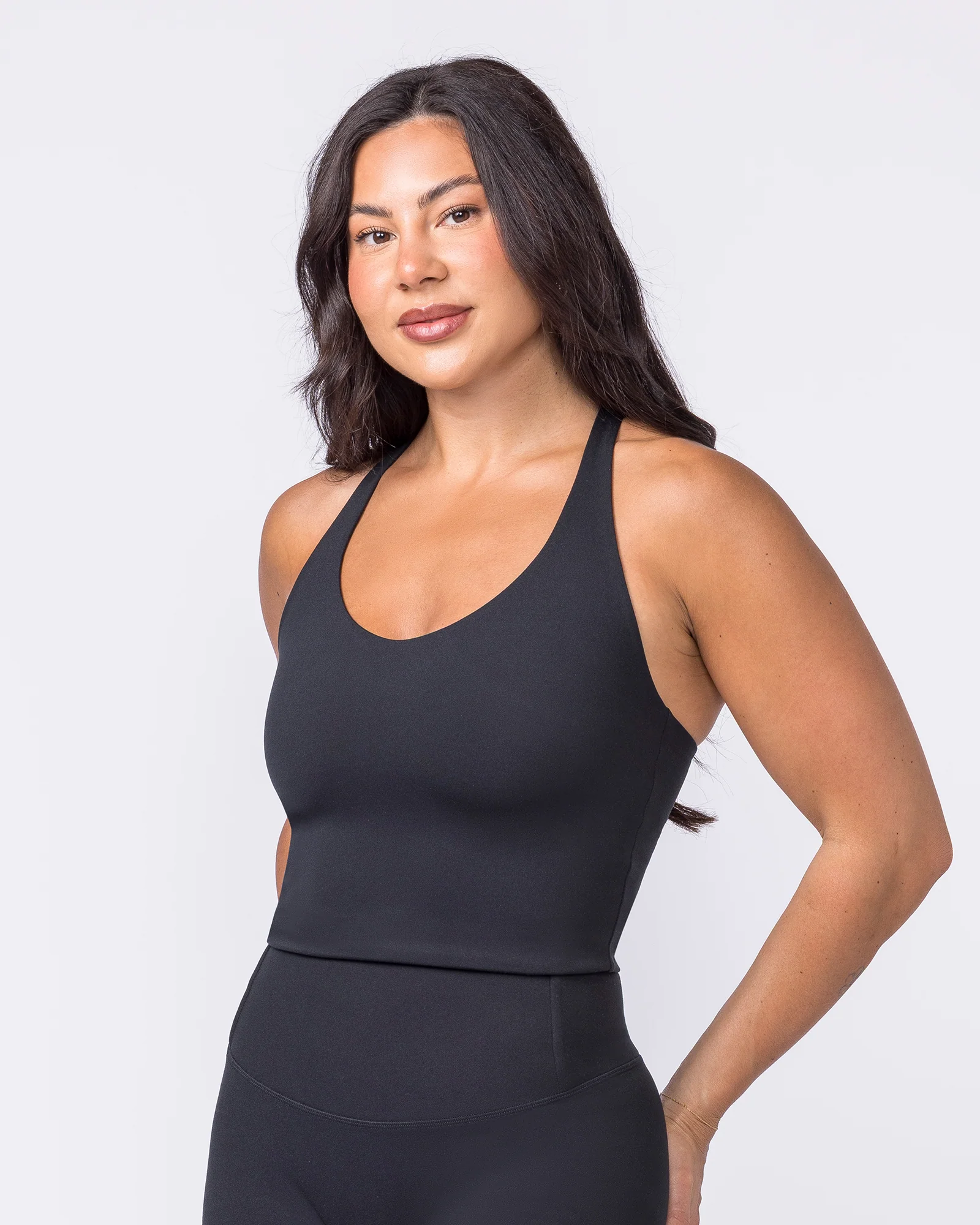 Everyday Form Cropped Tank - Black - Image 3