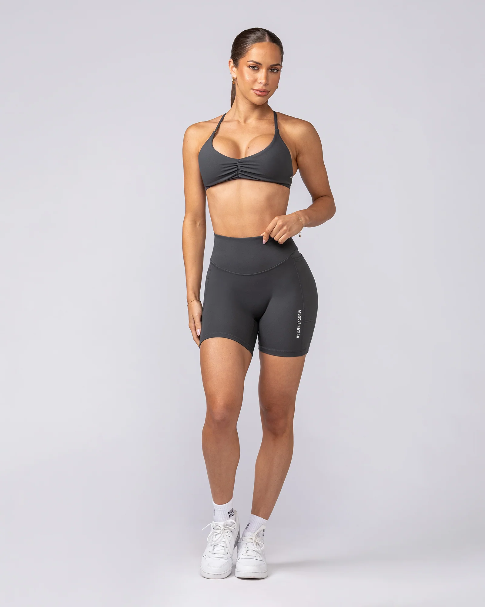 Everyday Pocket Bike Shorts - Granite - Image 6