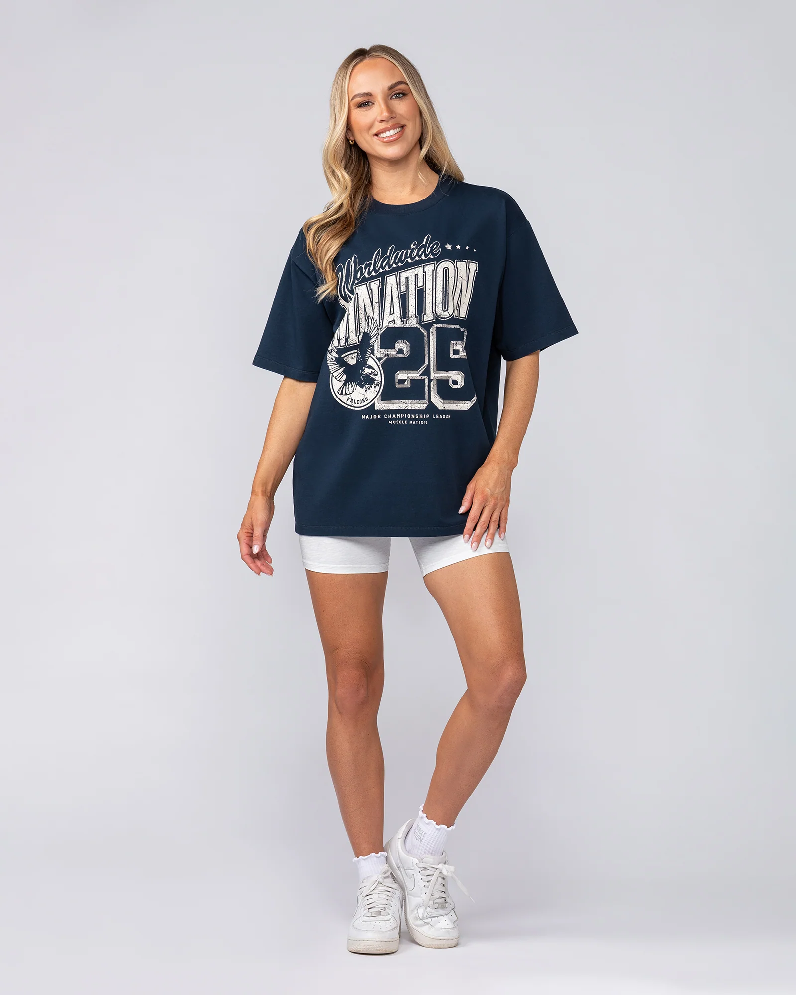 Falcon Regular Fit Tee - Navy - Image 7