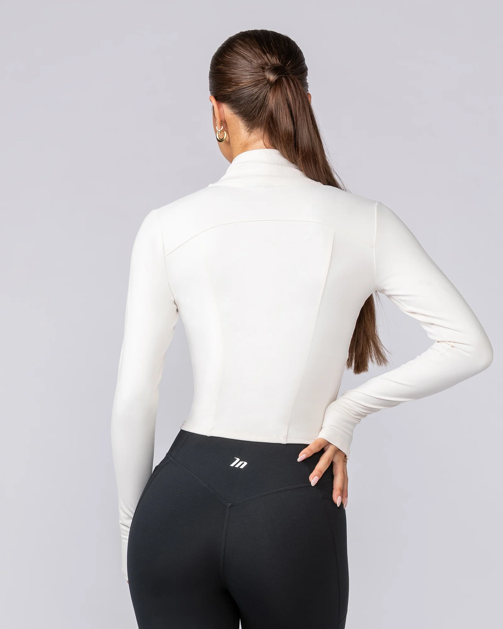 Favourite Cropped Zip Through - Whipped Cream - Image 4