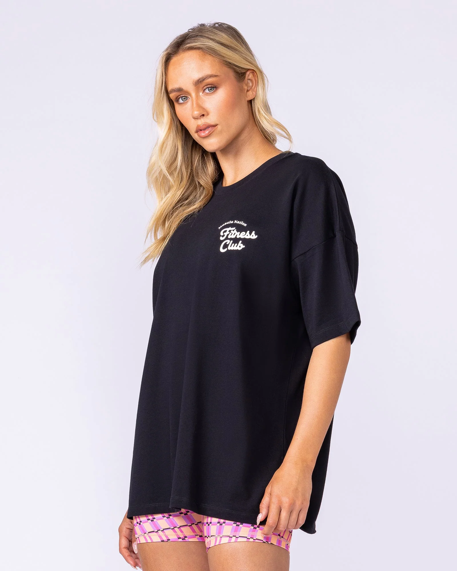 Fizz Oversized Tee - Black - Image 5