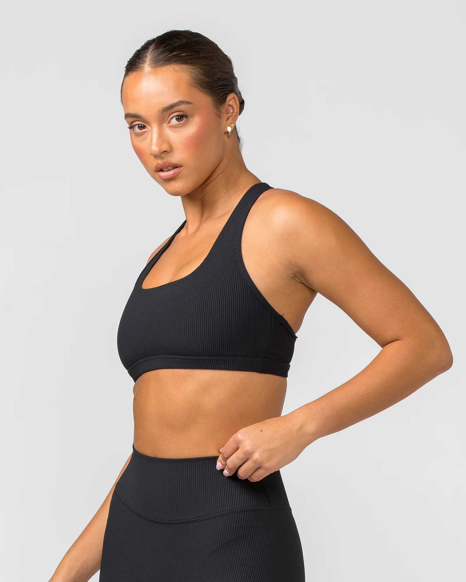 Flex Rib Bra - Black - Image 3