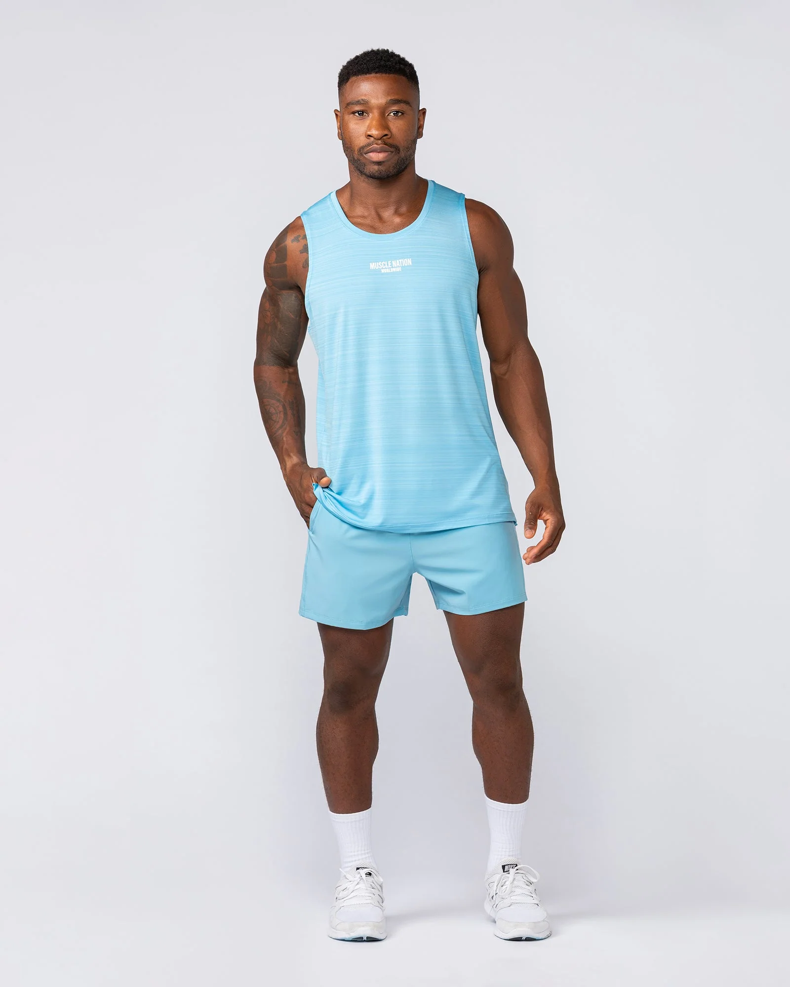 Function 4" Shorts - Mid Blue - Image 5