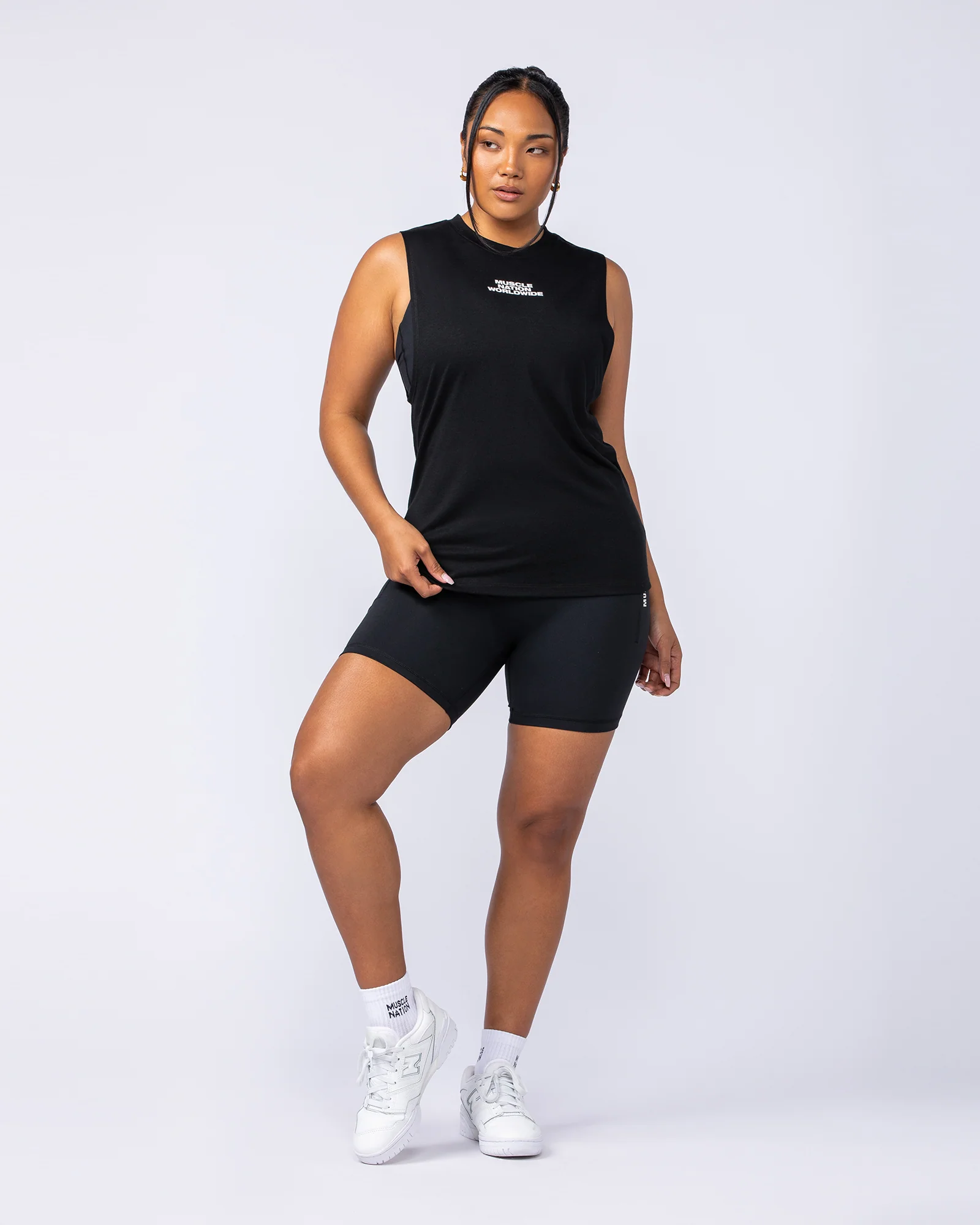 Global Drop Arm Tank - Black - Image 6