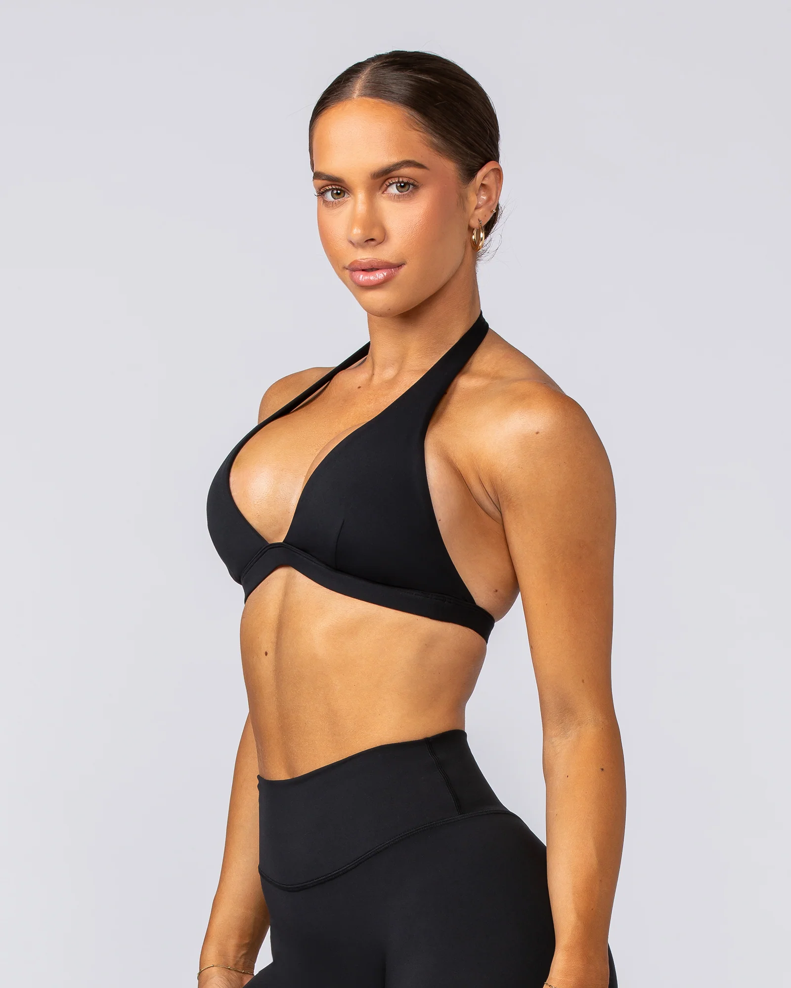 Halter Bralette - Black - Image 3