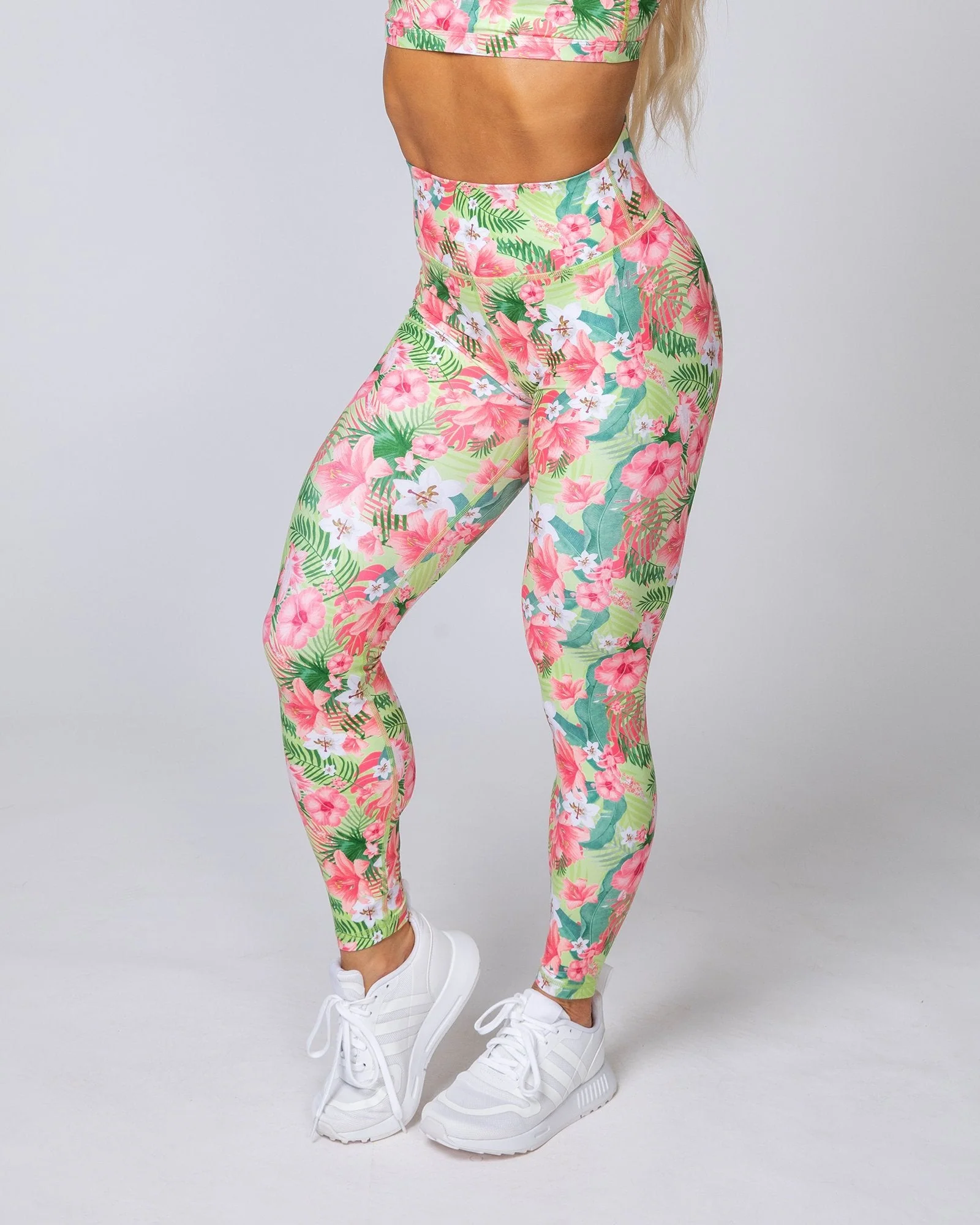 HBxMN Sweetheart Ankle Length Leggings - Tropical Floral - Image 4