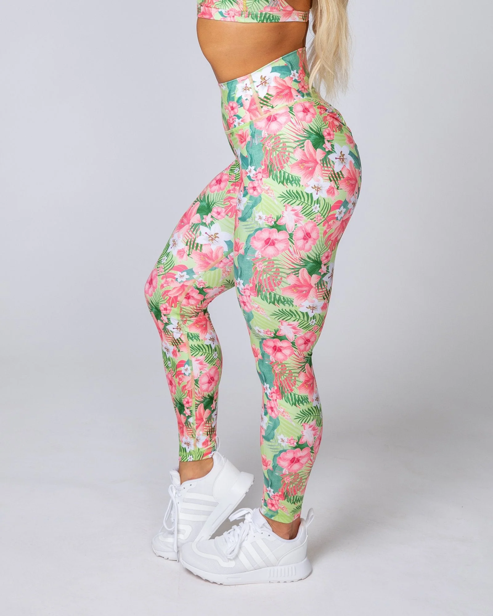 HBxMN Sweetheart Ankle Length Leggings - Tropical Floral - Image 5