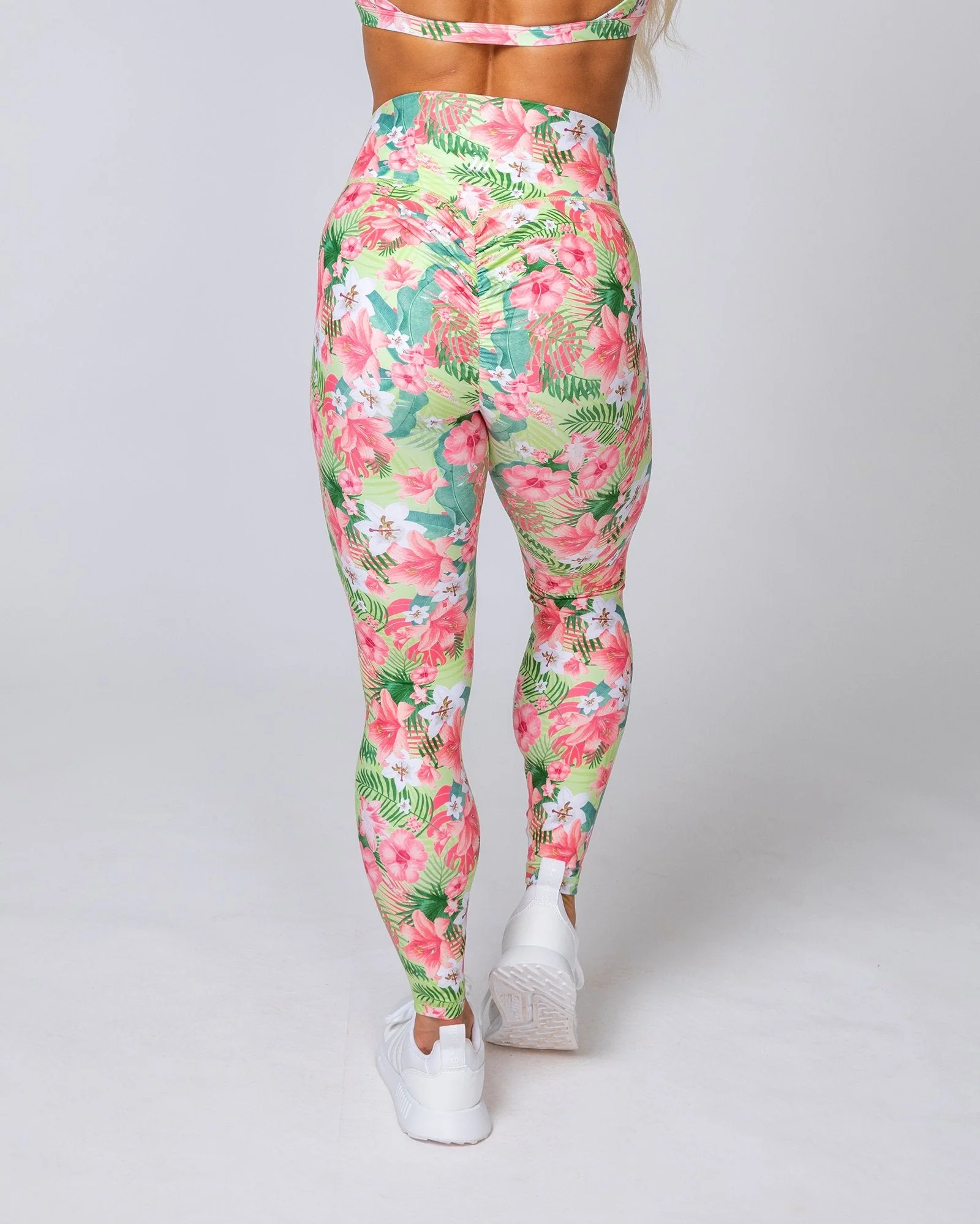 HBxMN Sweetheart Ankle Length Leggings - Tropical Floral - Image 7