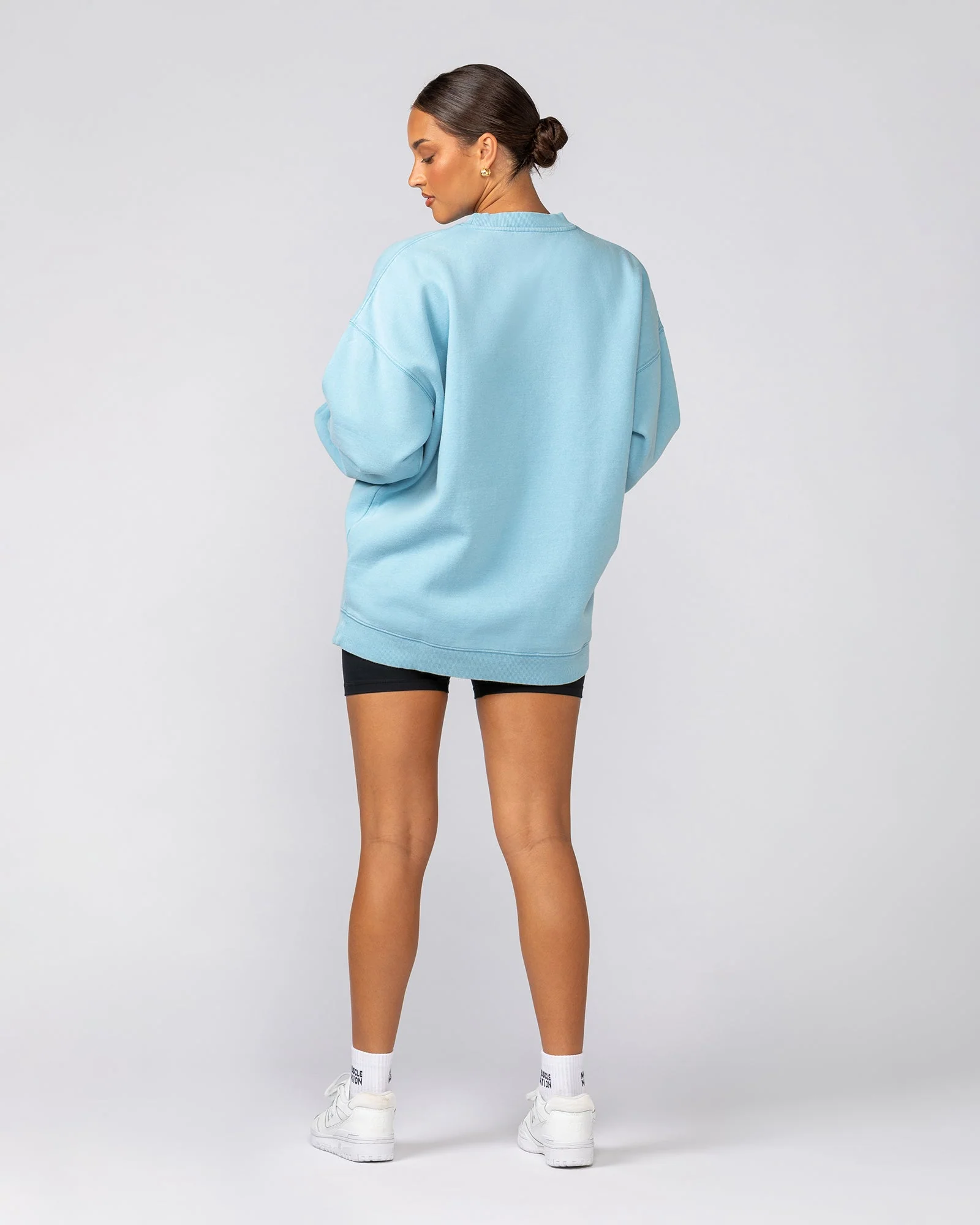 Heritage Crest Crew Pullover - Washed Light Blue - Image 8
