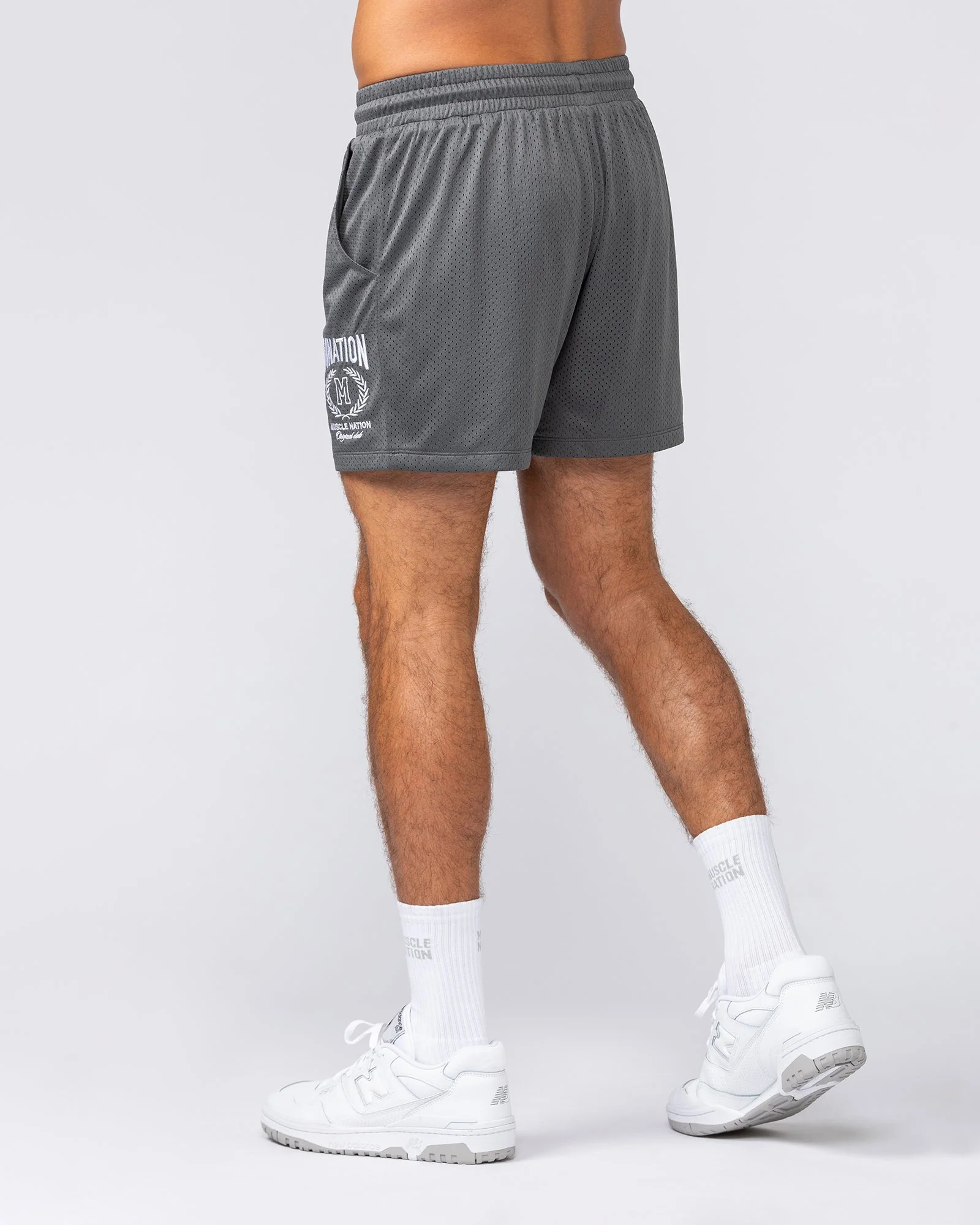 Heritage Crest Lay Up 3.5" Shorts - Tornado - Image 4