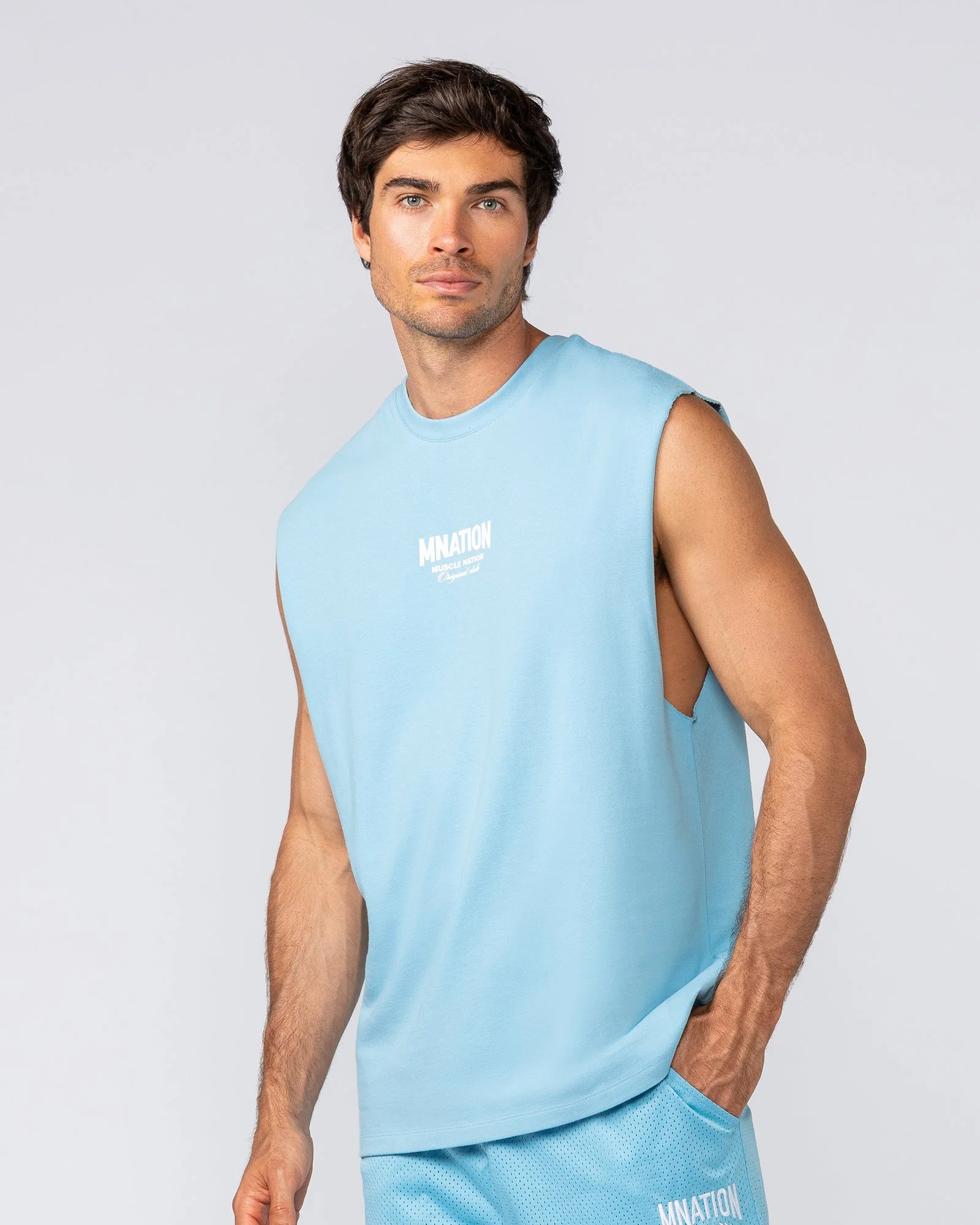 Heritage Muscle Tank - Light Blue - Image 2