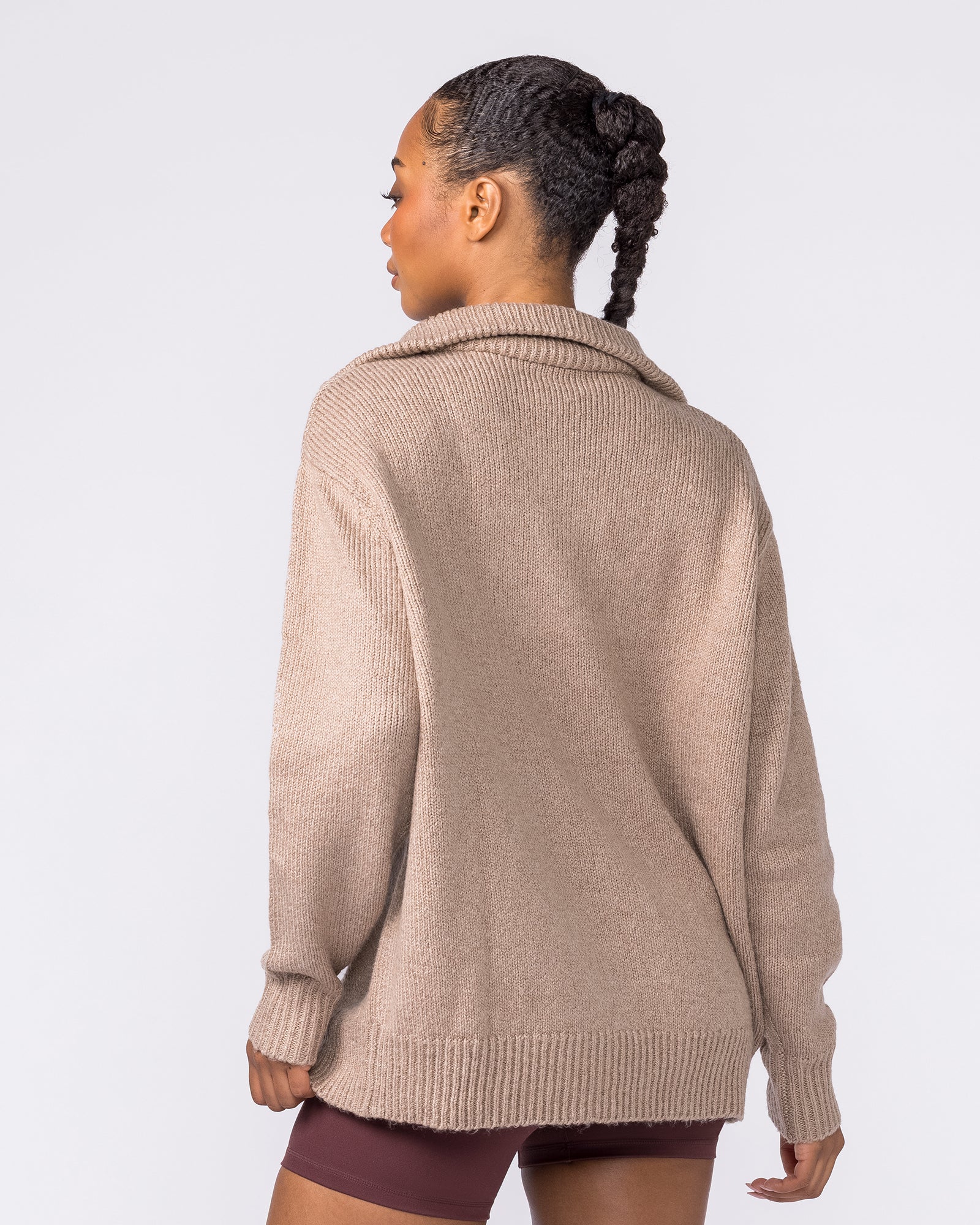 Heritage Oversized Knit - Fossil - Image 2