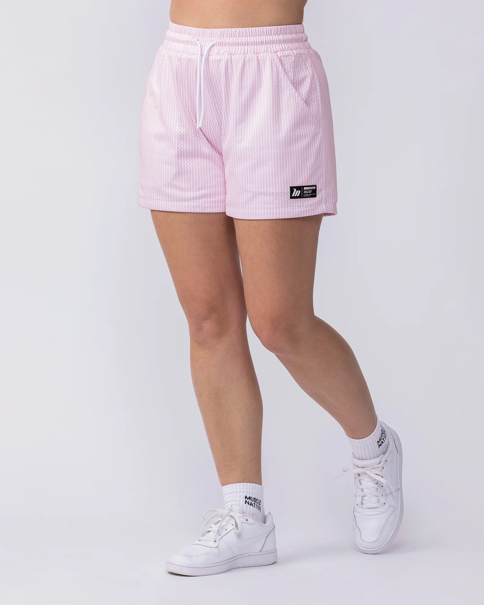 Hoops 3" Shorts - Blossom Stripe - Image 2