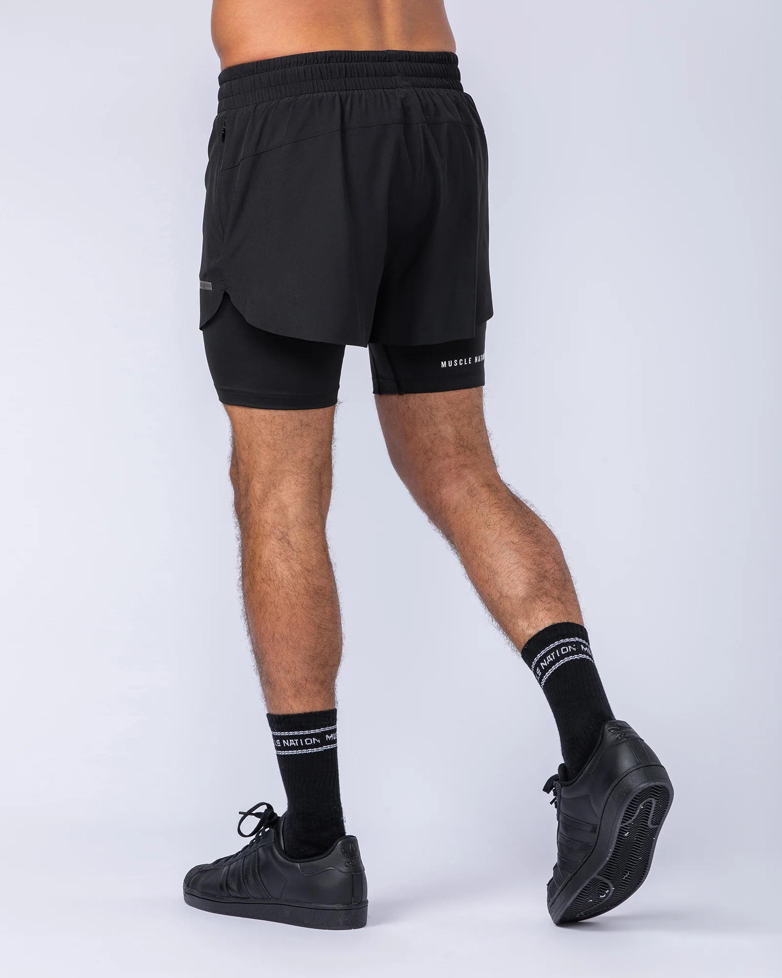 Hybrid 3" Shorts - Black - Image 4