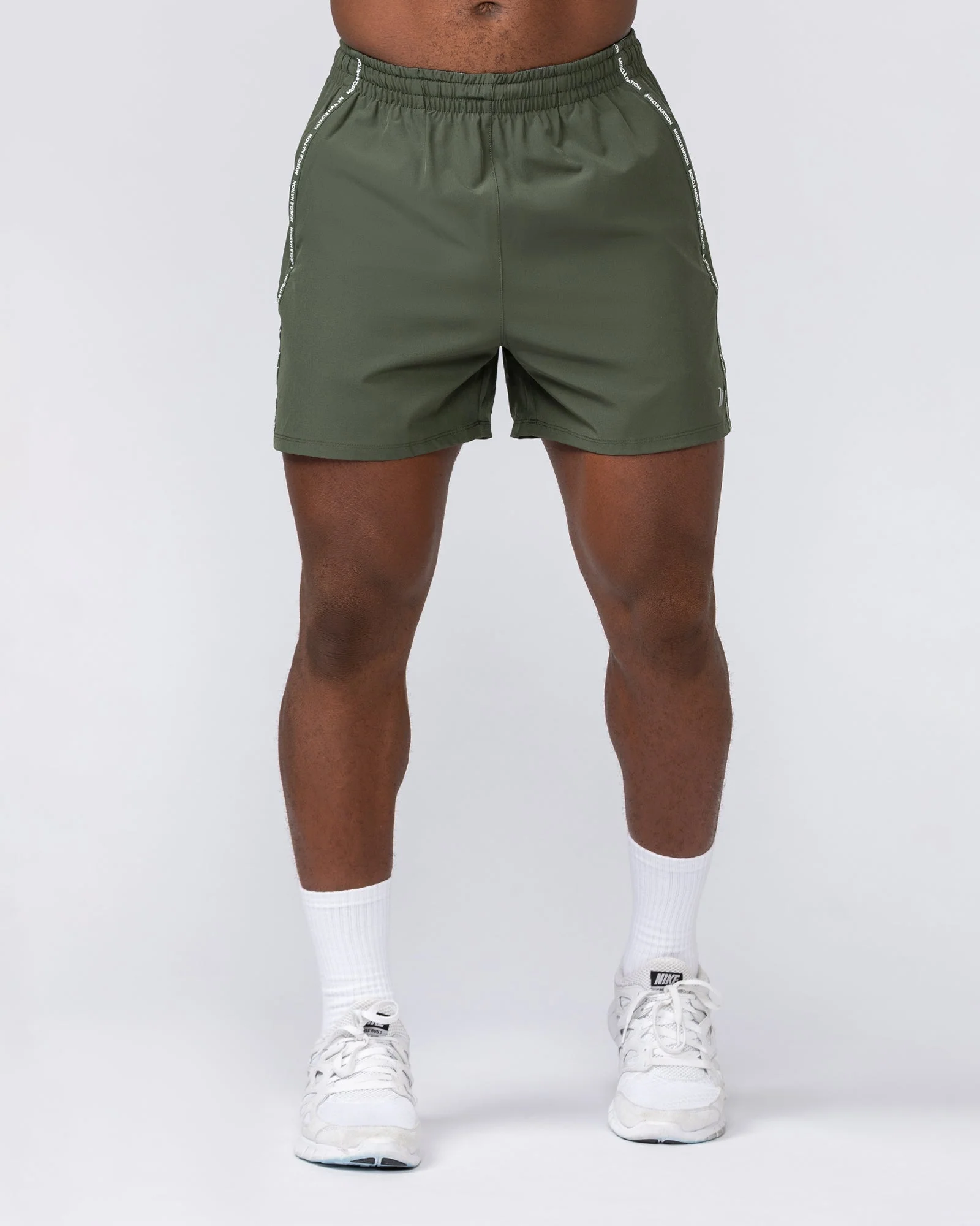 Iconic New Heights 4" Shorts - Dark Khaki - Image 3