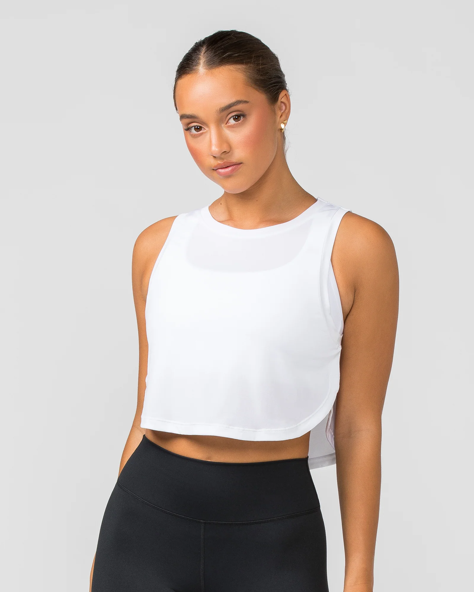 Ignite Cropped Training Tank - White - Image 2