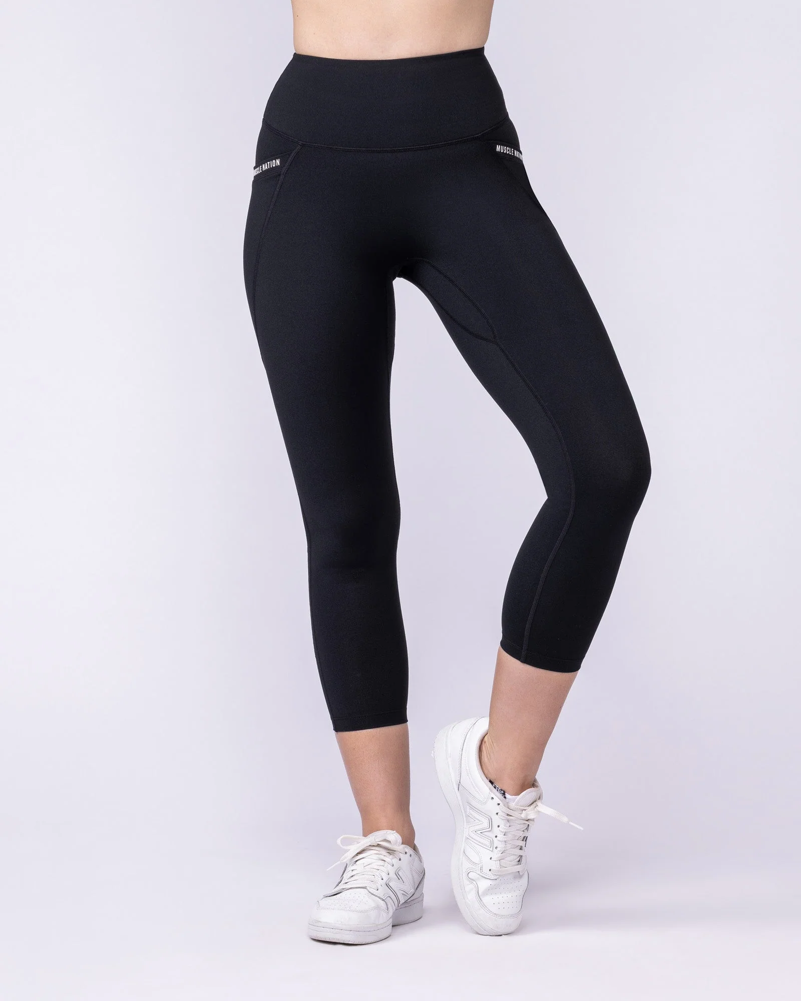 Illusion Signature Pocket 7/8 Leggings - Black - Image 4