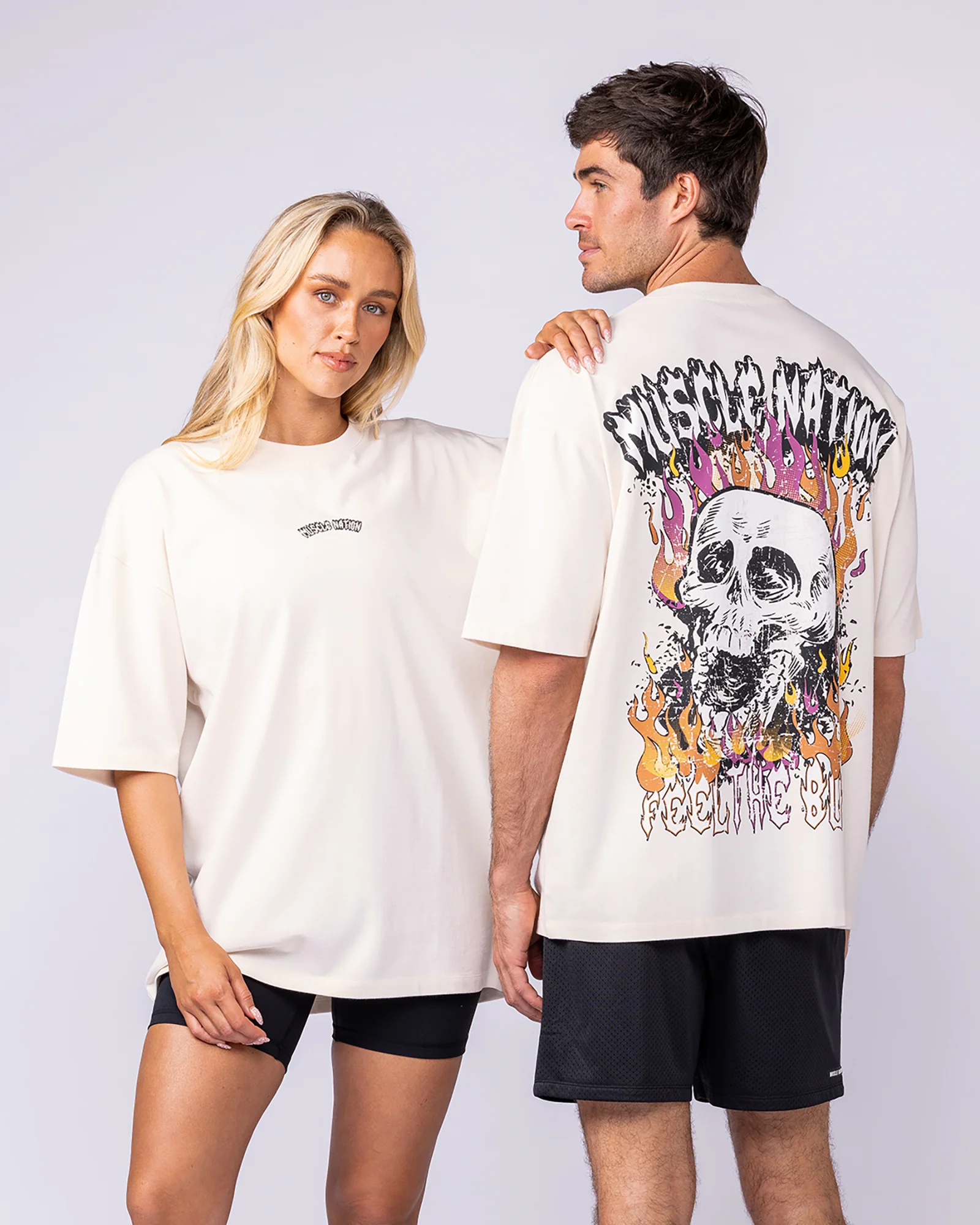 Inferno Oversized Tee - Travertine - Image 7