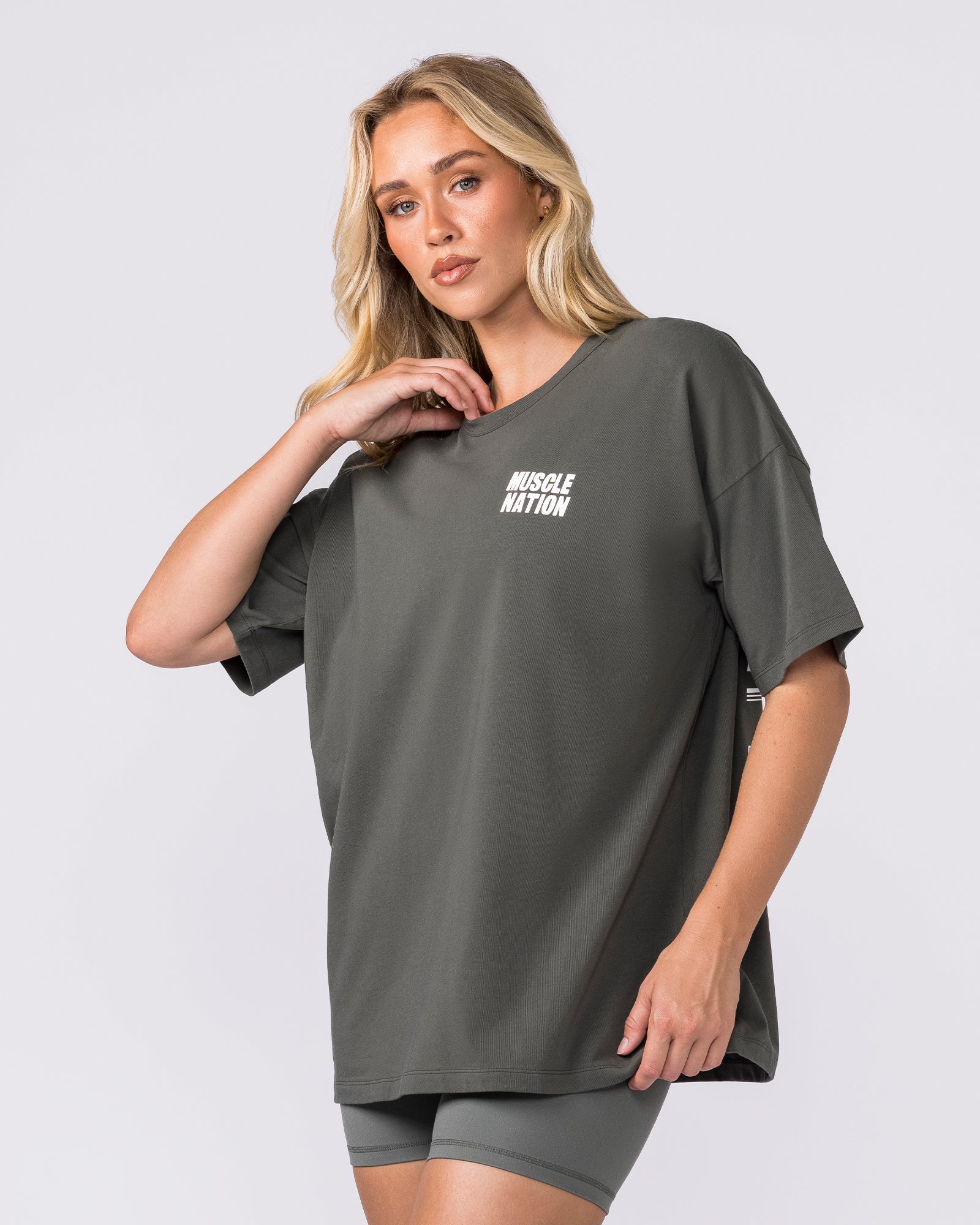 Kick-Start Oversized Tee - Dark Botanica - Image 3