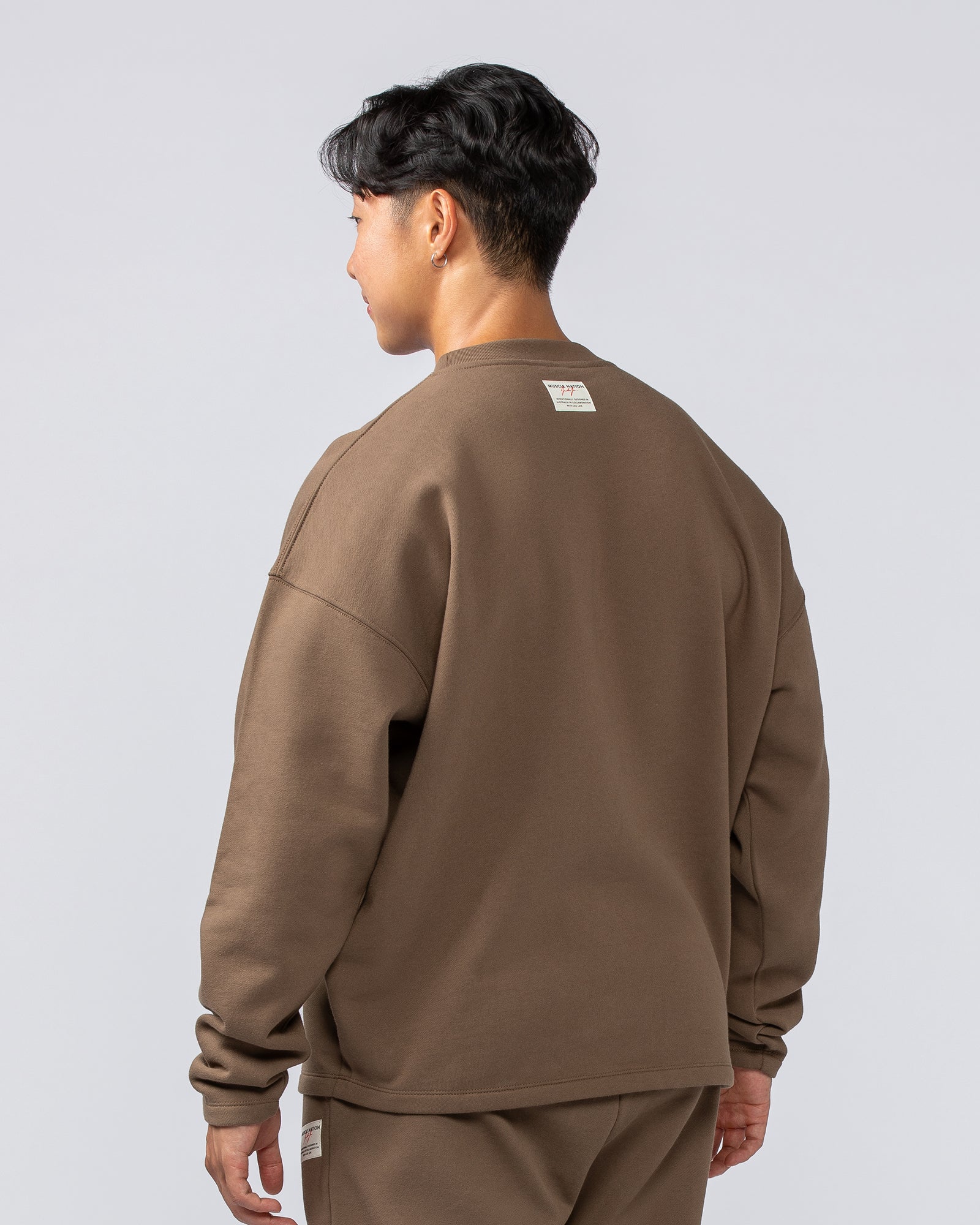 Lee Lem Crew Pullover - Washed Hazelnut - Image 2