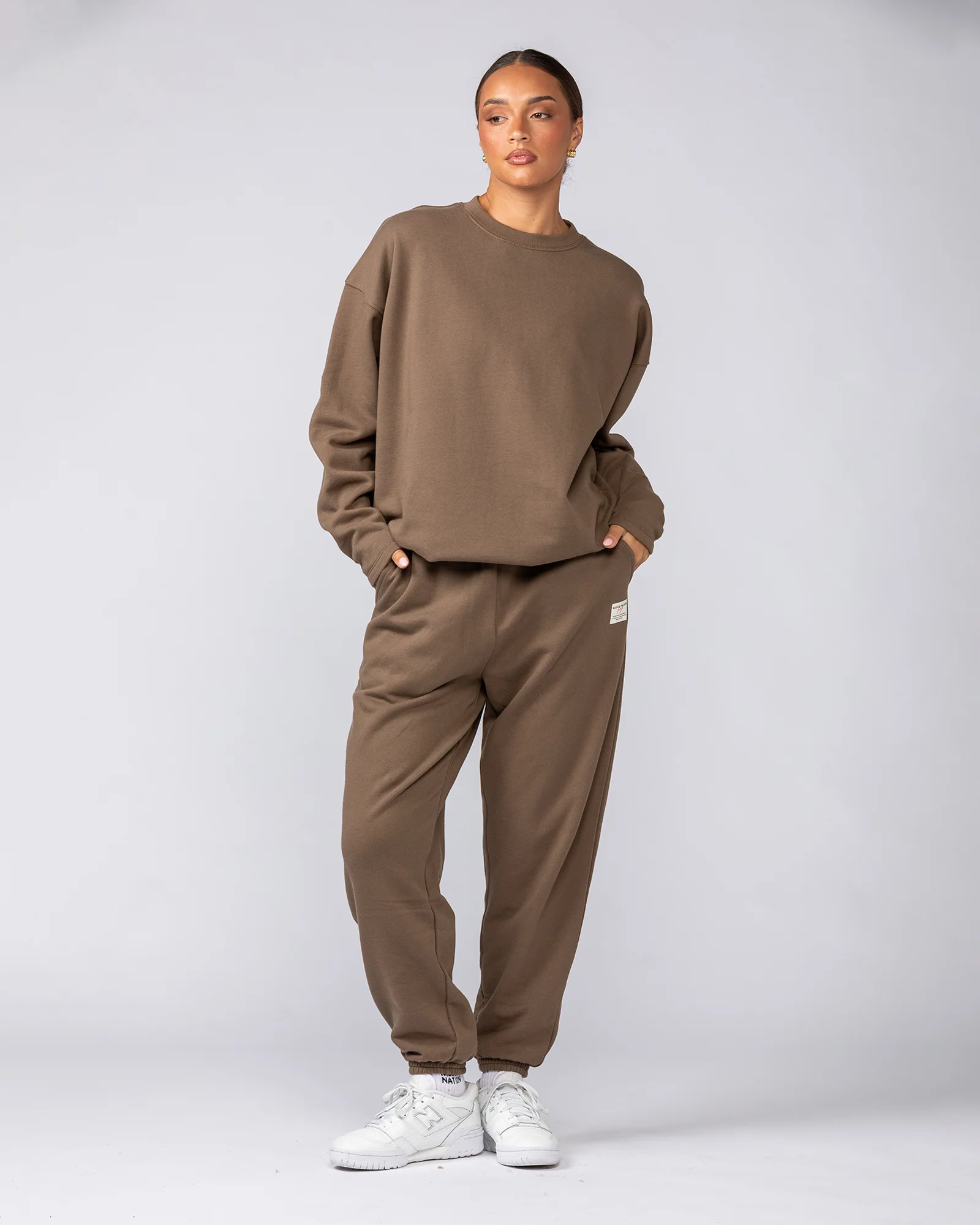 Lee Lem Crew Pullover - Washed Hazelnut - Image 7