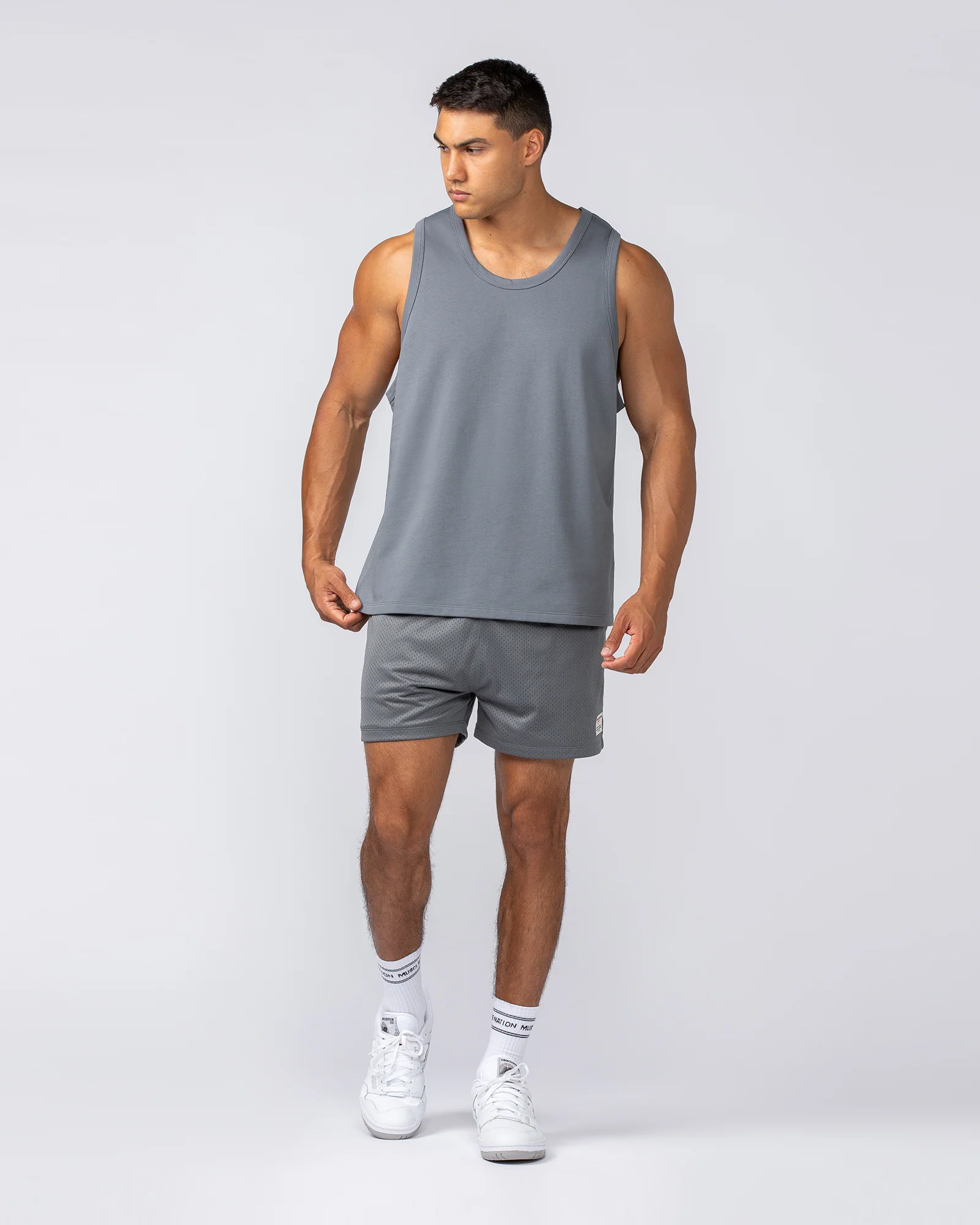 Lee Lem Lay Up 3.5" Shorts - Platinum Grey - Image 7