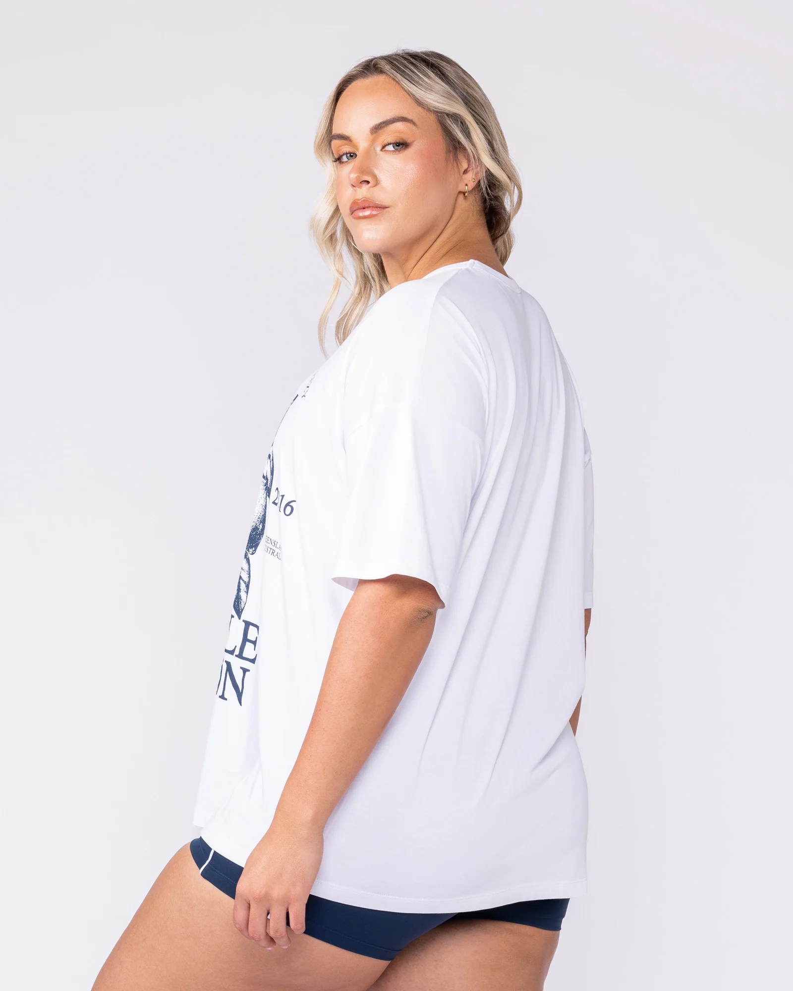 Lemon Squeezy Oversized Tee - White - Image 2