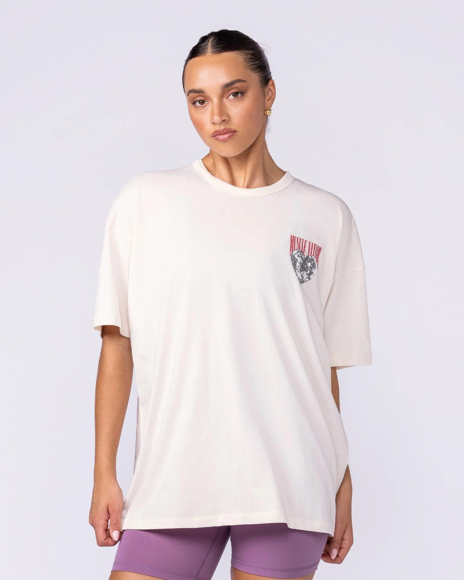 Less Panic More Disco Oversized Tee - Travertine - Image 2
