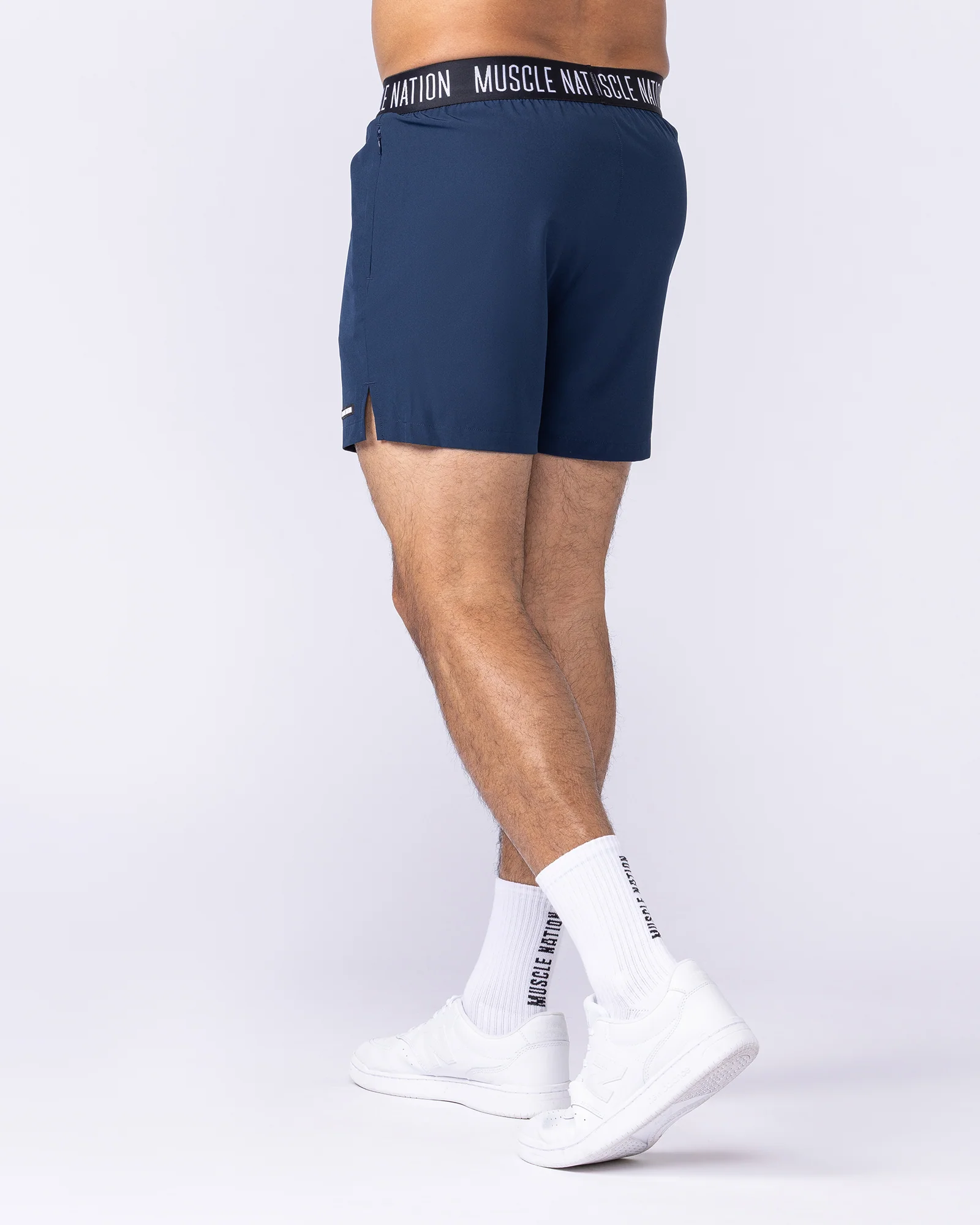 Level Up Training 4" Shorts - Navy - Image 2