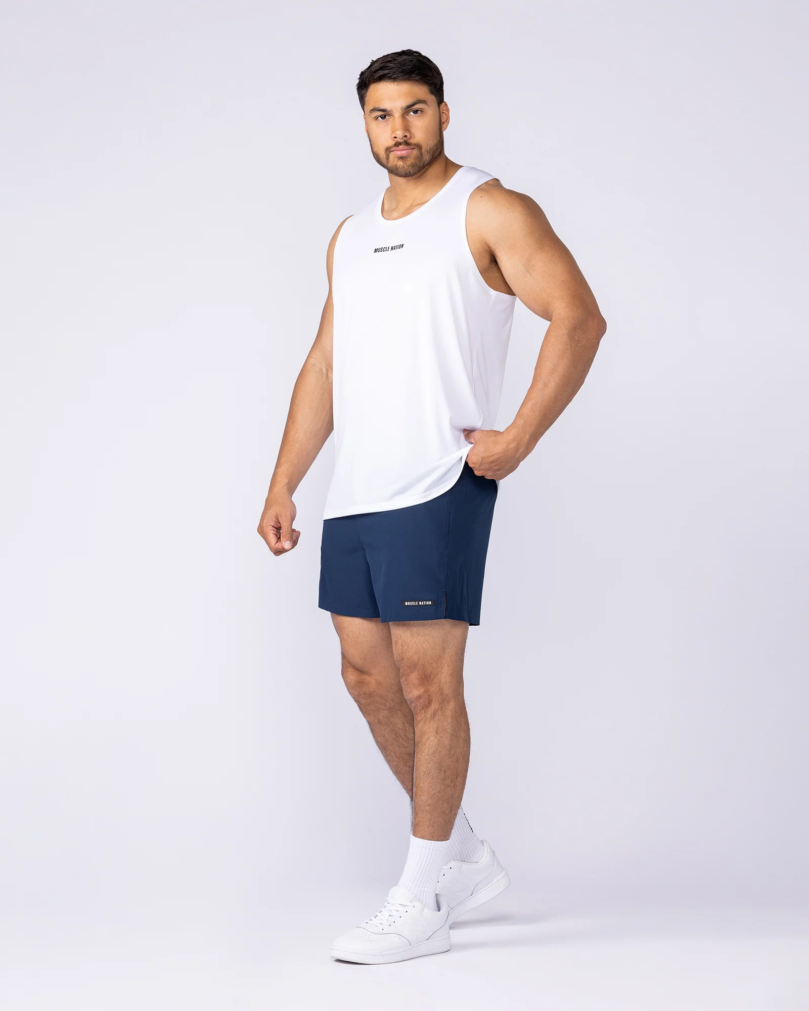 Level Up Training 4" Shorts - Navy - Image 6