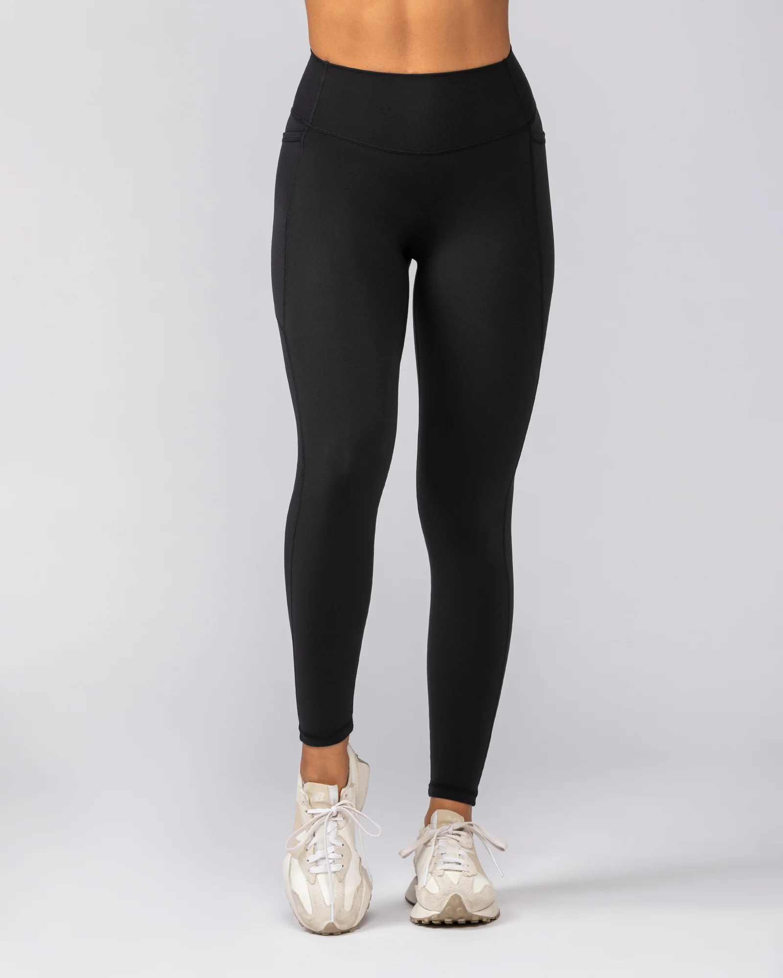 Liberty Pocket Ankle Length Leggings - Black - Image 2