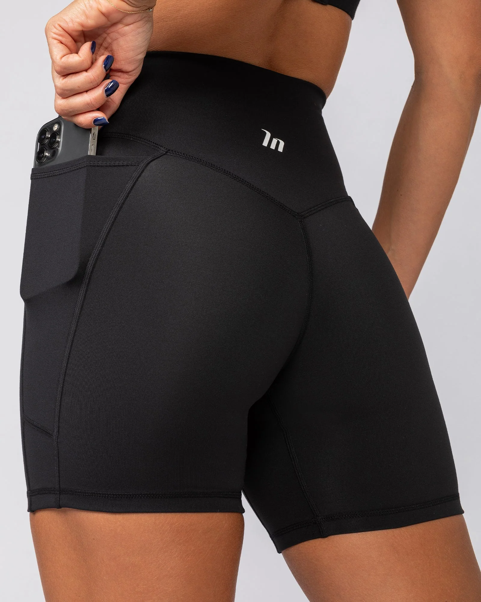 Liberty Pocket Bike Shorts - Black - Image 2