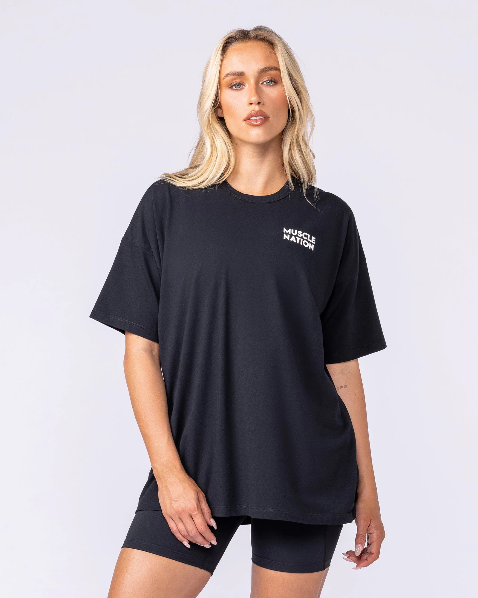 Lifestyle Club Oversized Tee - Black - Image 2