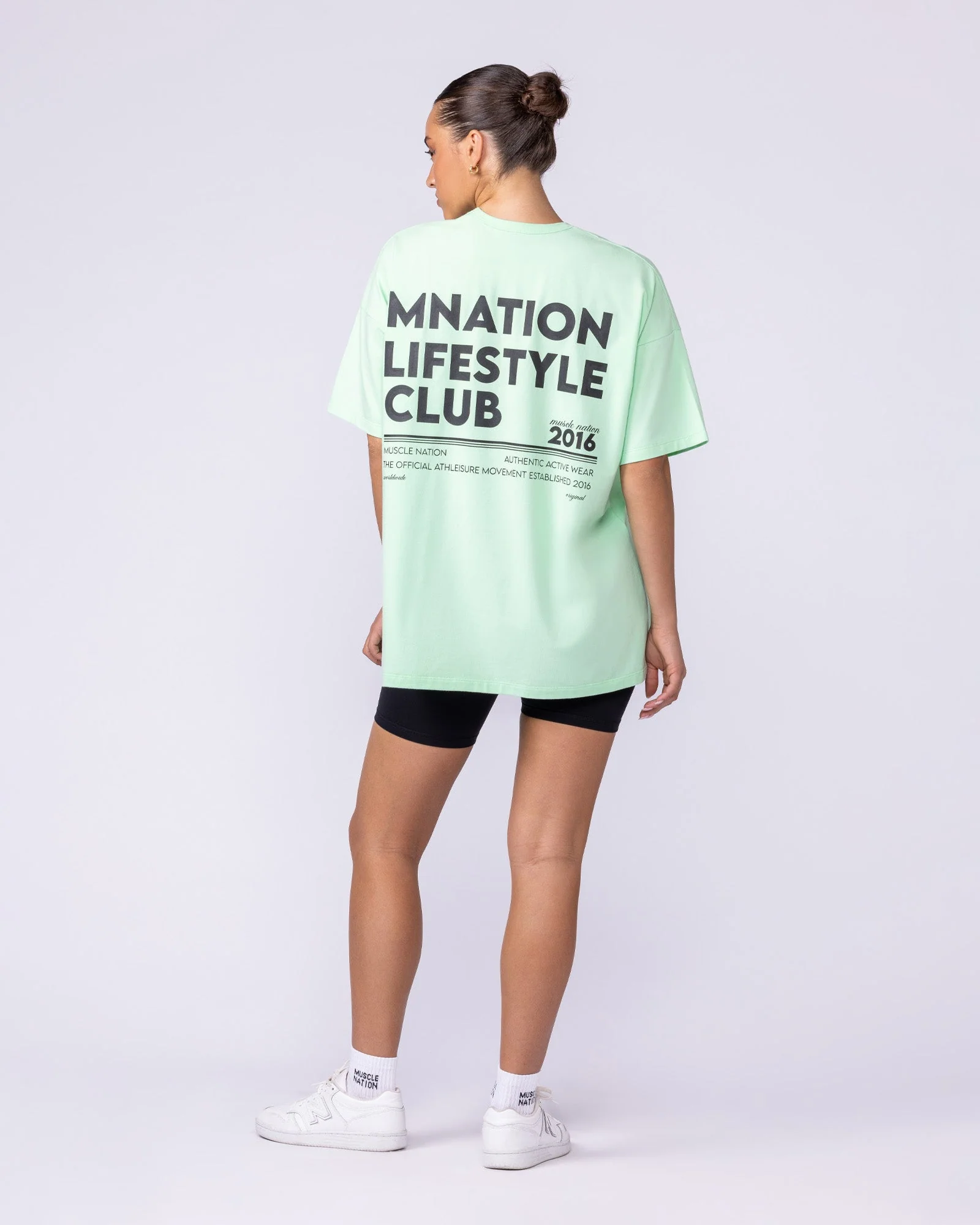 Lifestyle Club Oversized Tee - Lime Splice - Image 5