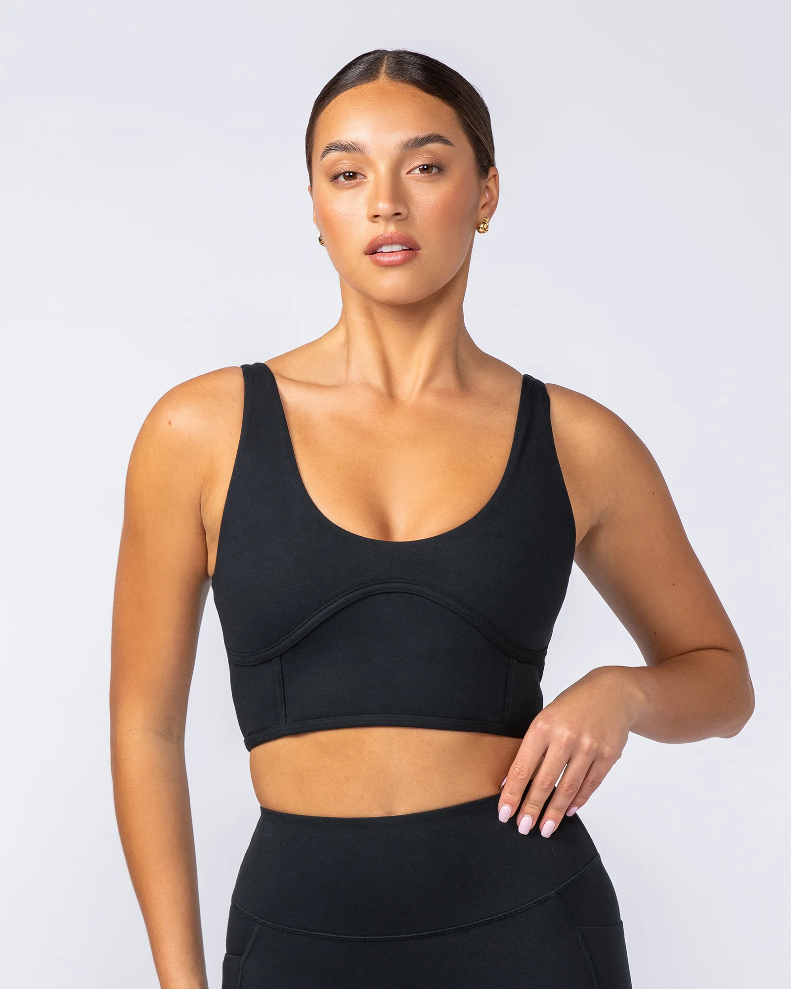 Limitless Longline Bra - Black - Image 2