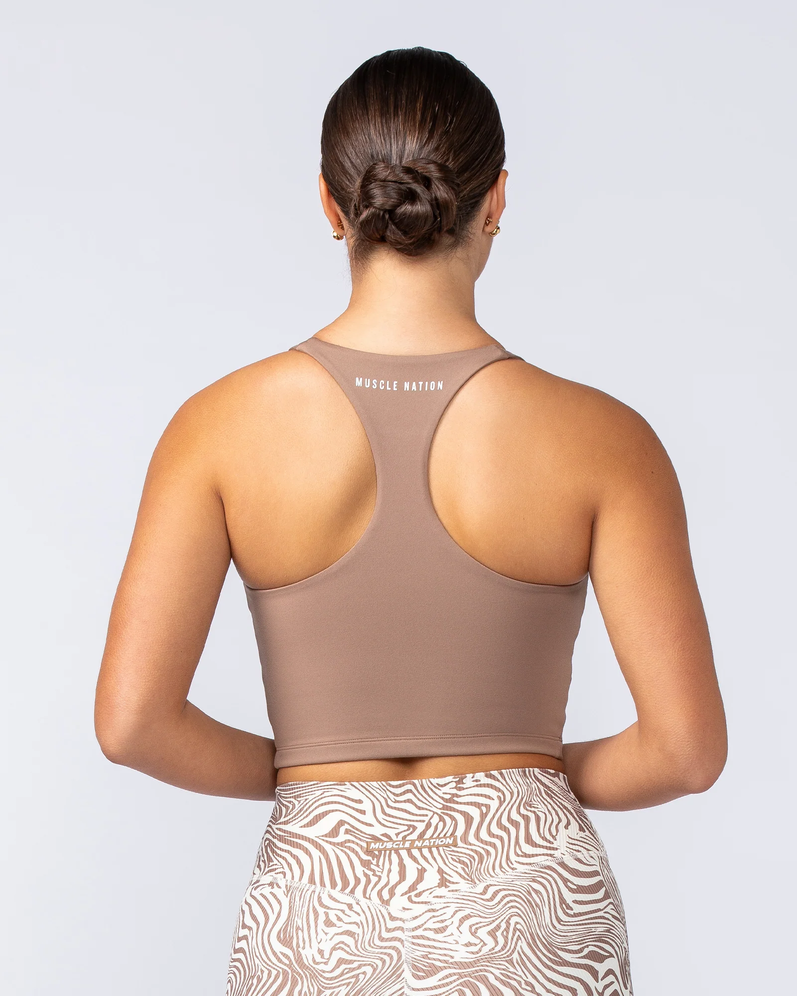 Limitless Cropped Active Tank - Cinnamon - Image 5