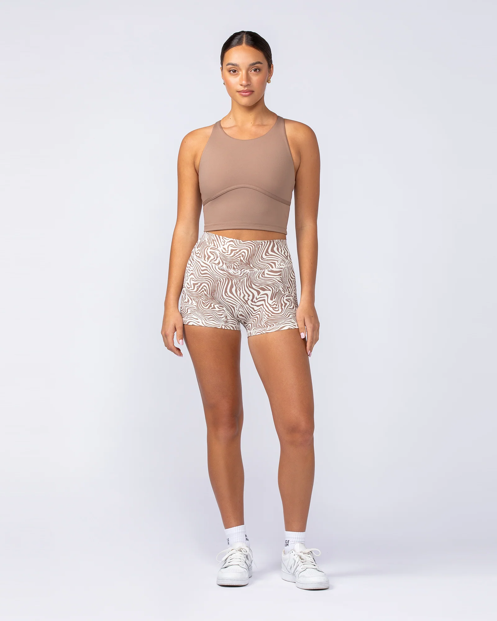 Limitless Cropped Active Tank - Cinnamon - Image 7