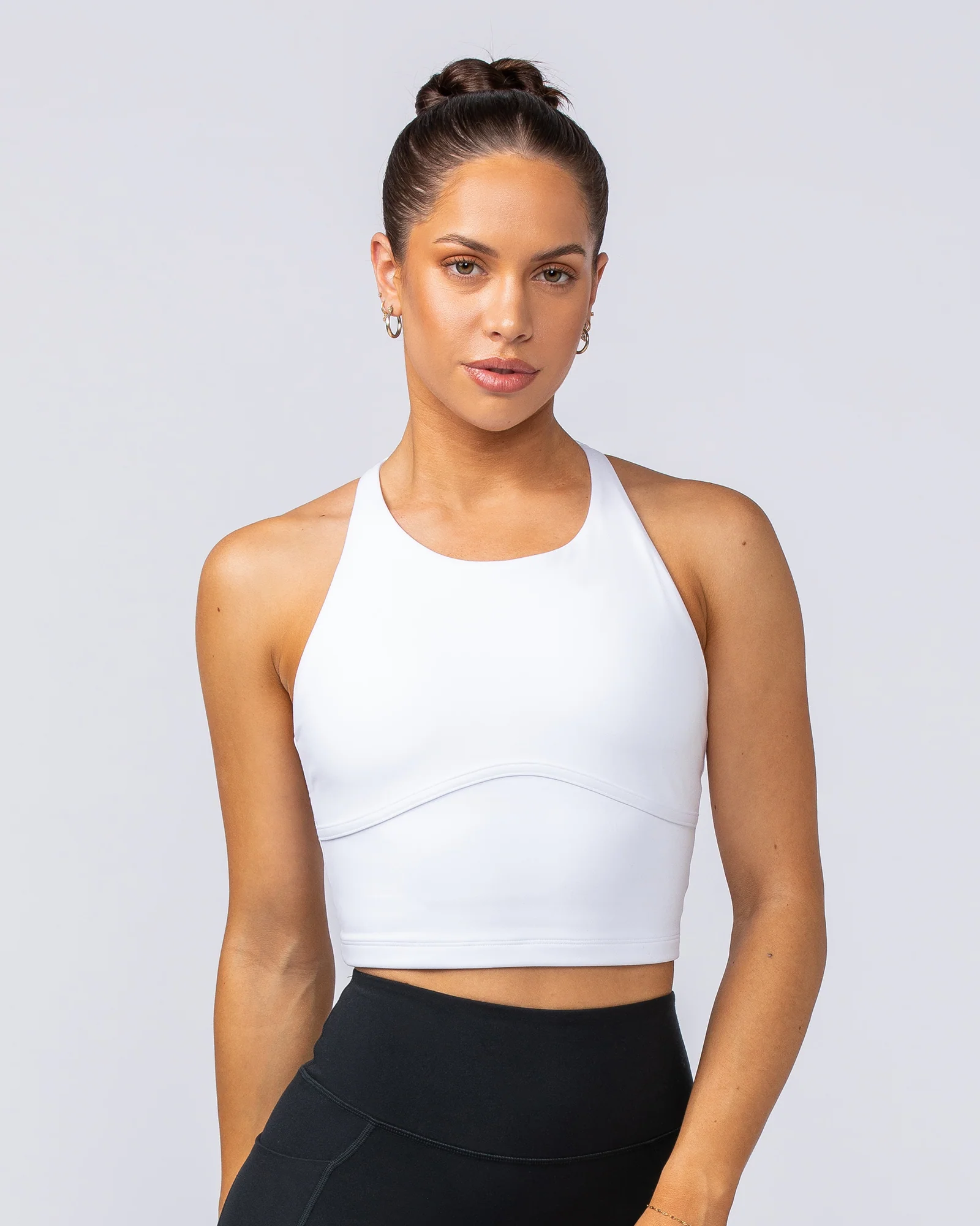 Limitless Cropped Active Tank - White - Image 2