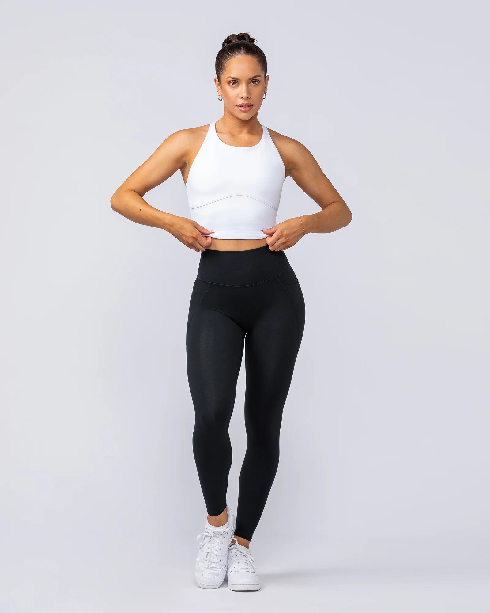 Limitless Cropped Active Tank - White - Image 6