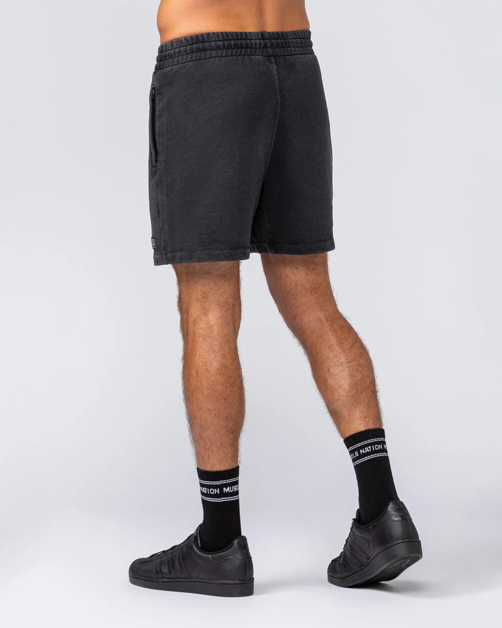 Loopback 5" Sweat Shorts - Washed Black - Image 4