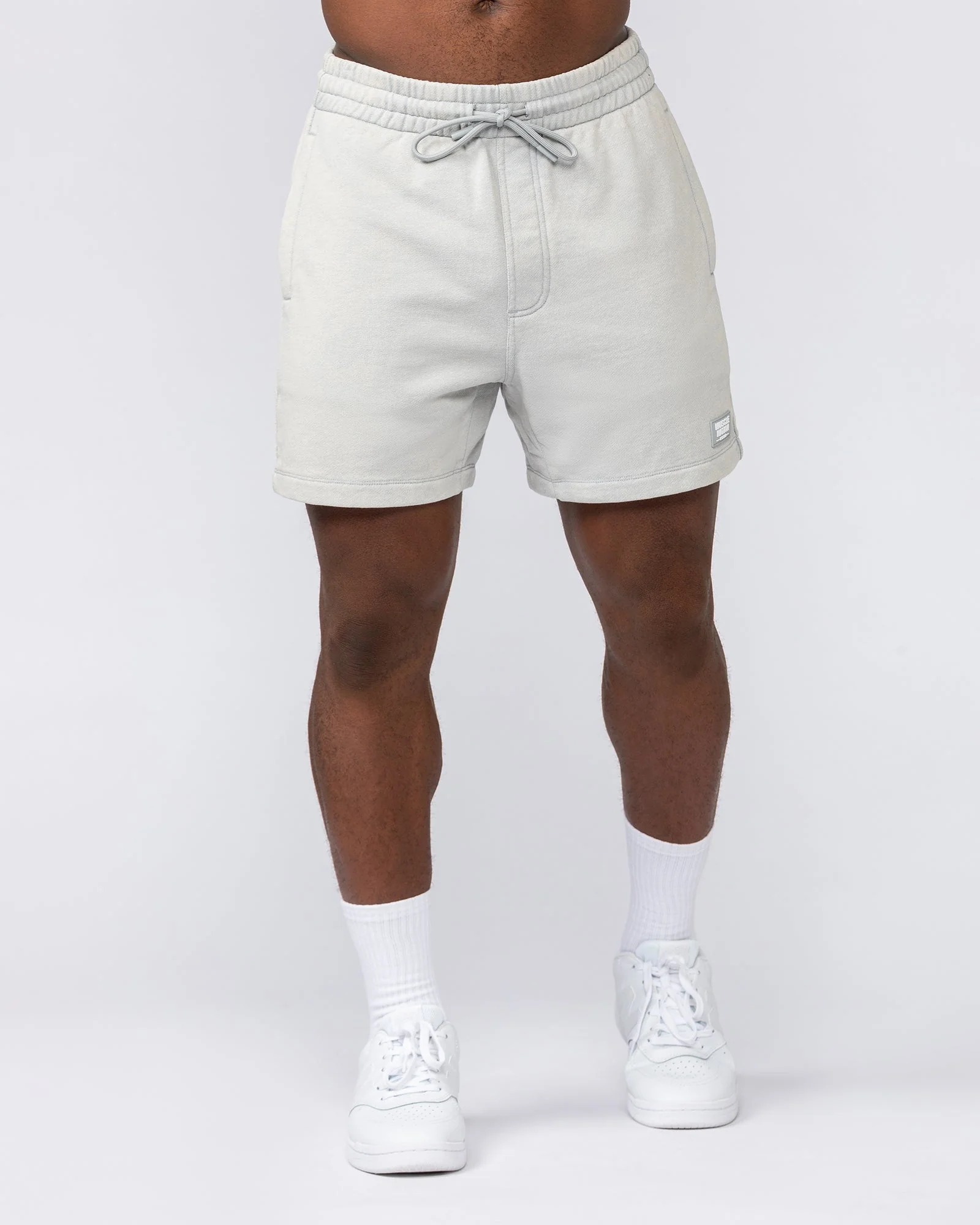 Loopback 5" Sweat Shorts - Washed Light Grey - Image 3